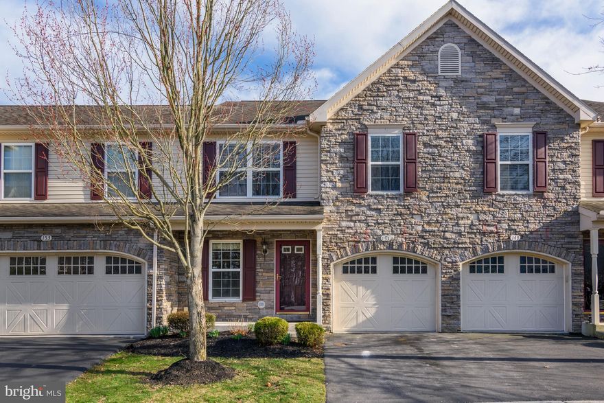 Beautiful townhouse in West Hanover Twp situated on the cul-de-sac area of this Pine View development! The floor plan is open and bright...and the 2 story family room with gas fireplace will surely be one of your favorite rooms to spend the day in! The kitchen includes a pass thru from the dining room, an island, and ample room for a breakfast table if you so choose.  All appliances to convey.....even the washer and dryer located on the 2nd floor will remain.  The home has just been completely repainted and new carpet installed. The large deck off the kitchen overlooks a wooded landscape. The 3 bedrooms are all good sized,  and the primary includes 2 large closets (one a walk-in), a bath with dual sinks, jetted tub and a shower.  A one car garage and walk-out basement complete the package. The basement has plenty of space to finish and still keep ample storage. Come take a look and explore the worry free lifestyle. HOA takes care of exterior maintenance, lawn care and snow removal. The location is perfect, and provides close access to major transportation routes, aiding in easy commutes and convenient travel.