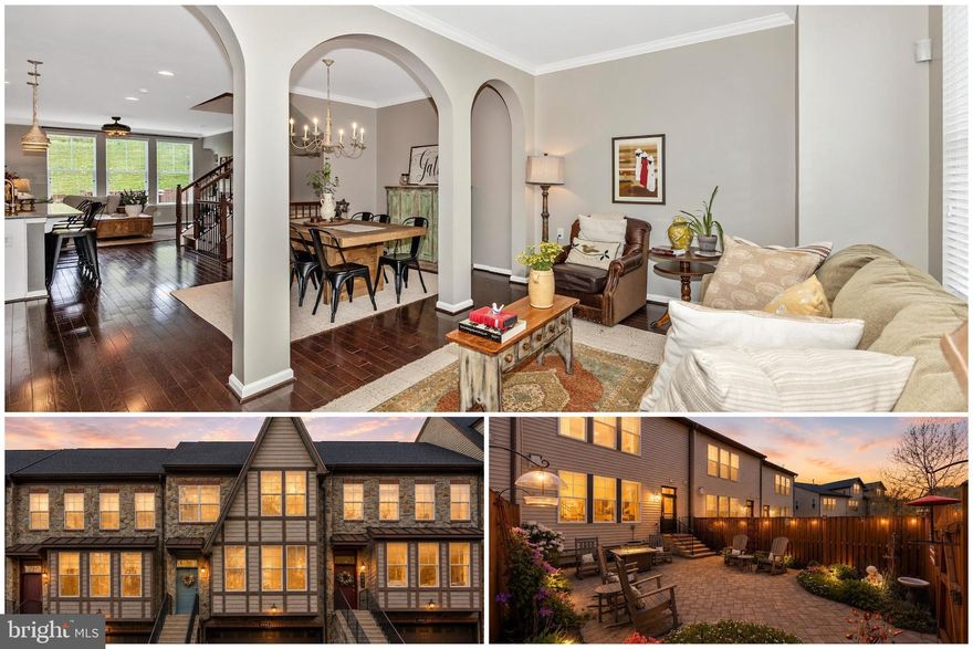 Welcome to Woodlands Preserve at Westwinds, where comfort meets craftsmanship in this lovingly cared for 4-bedroom, 2 full and 2 half bath townhome. Spanning three finished levels, this home showcases rich hardwood flooring throughout and thoughtfully upgraded woodwork, including stylish shiplap accents that add warmth and character. The heart of the home is the gourmet kitchen, featuring elegant white cabinetry, granite countertops, and a double wall oven—perfect for both everyday living and entertaining. The adjoining family room offers a cozy gas fireplace, creating an inviting space to relax and gather. Upstairs, the spacious primary suite provides a private retreat, complete with a luxurious en-suite bath boasting a soaking tub for ultimate relaxation. Step outside to a beautifully fenced backyard with custom hardscaping, ideal for outdoor entertaining or quiet evenings. Nestled in a partially wooded setting, this home offers a peaceful connection to nature while still being conveniently located. This exceptional property combines modern upgrades, timeless style, and a serene setting—truly a place to call home.
