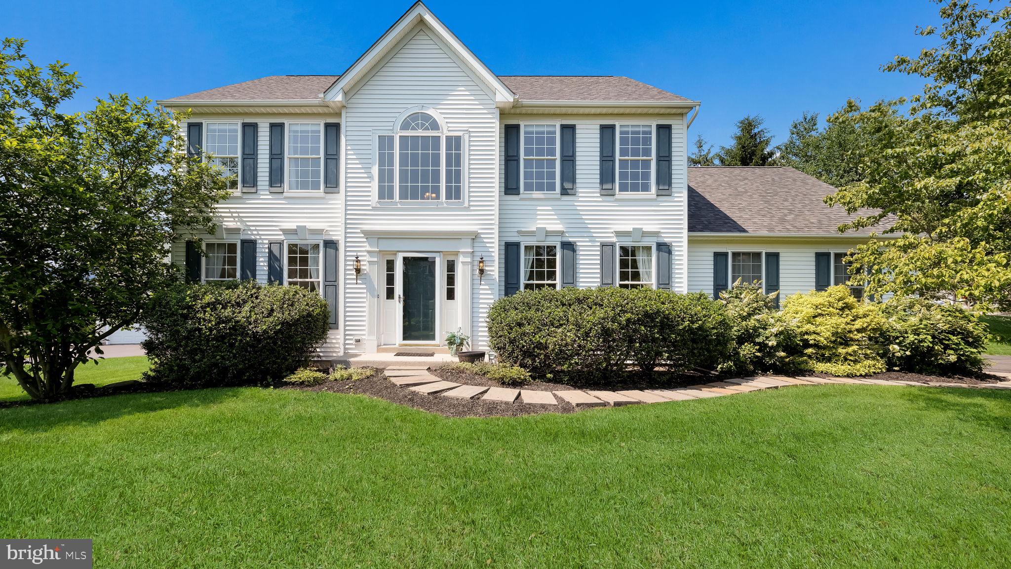 Welcome home to 5510 Haverhill Lane, a classic colonial residence nestled in the desirable Windtree community of Doylestown, Pennsylvania. This elegant home offers 2,620 square feet of living space on the first and second floors, with an additional 350 square feet of newly refinished space in the lower level, perfect for a playroom, hobby area, or office. Remainder of lower lever used for exercise equipment, ping pong, workspace, and extra storage space.
Upon entering, you are greeted by a two-story foyer, flanked by formal dining rooms on either side, setting the tone for the home's gracious layout. The fantastic kitchen, designed for both functionality and style, opens seamlessly to the cozy family room, where a warming fireplace provides the perfect backdrop for after work wind down, a snowy evening or enjoying the latest sports events.
The main level also features a convenient laundry/mud room, accessible from both the deck and the attached two-car garage, enhancing the home's practicality. Upstairs, the oversized main bedroom offers a luxurious retreat with a large bath, double vanity, soaking tub, separate shower, and a spacious walk-in closet. Three additional well-sized bedrooms and a hall bath complete this level, providing ample space for family and guests.
Outside, sliding glass doors lead from the kitchen and breakfast room to a semi-private rear yard, ideal for relaxation and family activities, with views that complement the home's serene setting. The property is located within the Central Bucks East School District, renowned for its educational excellence.
Being sold by the original owners, this home boasts new flooring throughout, ensuring a fresh and inviting atmosphere. Situated in a neighborhood designed with an open space concept, 5510 Haverhill Lane offers a harmonious blend of comfort and convenience. The cul-de-sac is a huge bonus for kids and security! Simply bring your belongings, and make this exceptional property your new home.