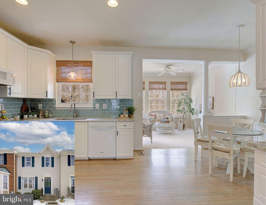 Welcome to this beautifully maintained Bayview Hills townhome, featuring 9-foot ceilings and bump-outs on every level. Step inside to a bright and spacious living room, with elegant columns framing the entry to the kitchen. Attention to detail is everywhere—from the seafoam blue pantry barn door to the custom molding —you’ll be delighted at every turn.

The beautifully appointed kitchen offers white cabinetry, honed marble countertops, and a dedicated coffee bar, along with space for a kitchen table. Just off the back of the home, the sunroom provides the perfect spot to enjoy your morning coffee. 

The upper level features a spacious primary suite with soaring vaulted ceilings and board-and-batten detailing, creating a serene retreat. The en suite bath includes a garden tub ideal for soaking and double vanities. Two additional bedrooms and a hallway bath complete this level.

On the lower level, full-size windows keep the space light and bright, making it ideal for a recreation room. Additional possible fourth bedroom, complete with an en suite bath and laundry complete this level. Sliding doors lead out to the deck, and the home backs to green space and Fishing Creek, offering privacy and peaceful views.

Perfectly situated within the neighborhood, you’ll enjoy a short walk to the Chesapeake Beach Railway Trail, a scenic multi-use path crossing Fishing Creek. Bayview Hills offers fantastic community amenities, including sidewalks, a playground, and RV storage.

This home includes two dedicated parking spaces directly in front, with ample guest parking nearby. Embrace the Chesapeake Beach lifestyle just minutes from the residents-only Bayfront Park Beach, with seasonal access to paddleboards and kayaks.

The town’s lively event calendar features the Summer Night Festival, Independence Day fireworks over the bay at Kellam’s Field, outdoor movie nights, Art in the Park, Light Up the Town, and the Christmas Market. Experience the best of small-town coastal living with an easy commute to Annapolis, Washington, DC, and Baltimore.

Don’t miss your opportunity to call Chesapeake Beach home—schedule your showing today.