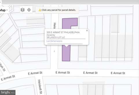 Vacant Land For Sale - 335 E Armat Street<br/> PHILADELPHIA, PA 19144