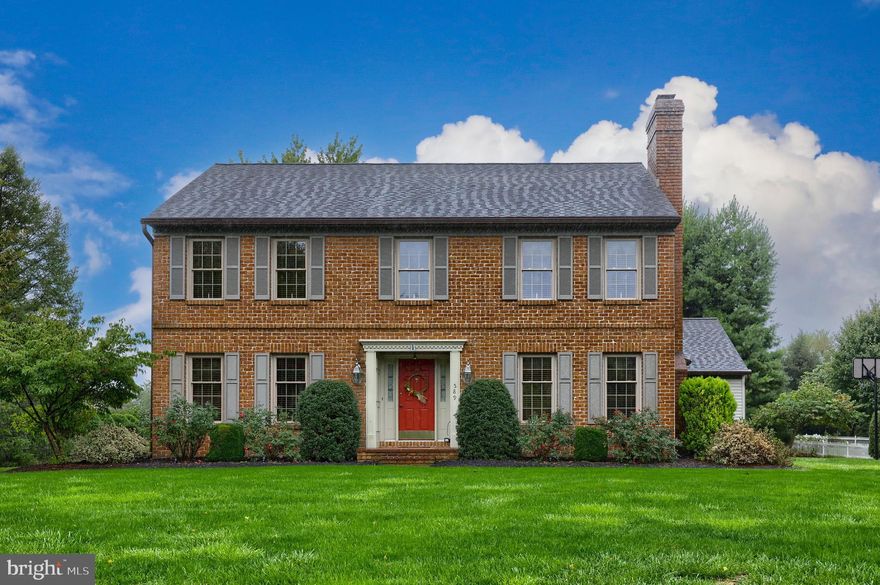 Lovely colonial style home set on a quiet lot within the desirable Manheim Township neighborhood of
Wetherburn. Upon entering, you are met with stunning red oak hardwood flooring that runs though the
foyer and all along the hall. The main floor offers cozy family room with a hand-cut brick, wood burning
fireplace, a sizable living room that opens to the formal dining room, and laundry room which includes
utility sink and countertop. Eat-in kitchen features cherry cabinets, beautiful countertops, pantry, and
recessed lighting. The second floor consists of four spacious bedrooms including primary suite with
walk-in closet, recessed lighting, and additional sink with counterspace. Large finished basement
provides additional living space and has built-in desks with cabinets and shelving – perfect for a home
office. Other features of the home include single light switch with dimmer for candles at Paradigm
windows, Anderson custom patio doors with Hunger-Douglas curtains, fiberglass water heater with
lifetime warranty, Lennox high-end HVAC with air purification, Tamko Three-Dimensional roof with 30-
year warranty, 4” spouting with leaf-fee gutter protection, and 2 X 6 studs. Enjoy the many views of this
well-manicured property from the porch with brick walkway, or the spacious private deck which is
perfect for entertaining and overlooks the large rear yard that backs to trees without any homes behind
You will find ample storage space provided from the rear shed as well as the 4-car garage.