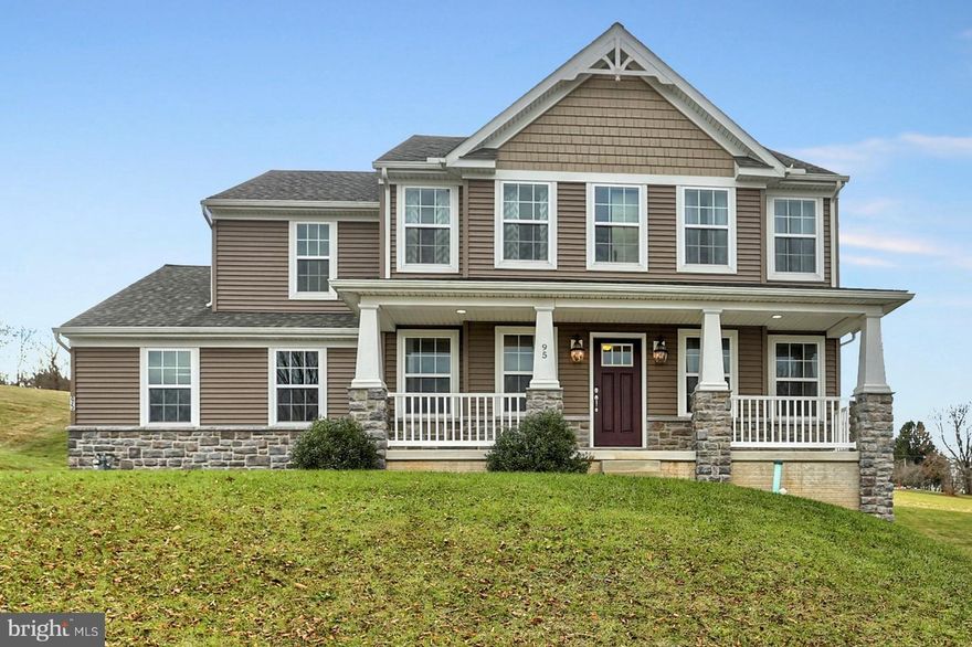 Don't miss the opportunity to own this beautifully maintained home in the Fields of Broad Spring neighborhood in Glen Rock! Features include 4 Bedrooms, 2.5 Bathrooms, Hardwood Floors, an Open Eat-In Kitchen with Corian Counters and a large Center Island overlooking the Family Room with a gas Fireplace and tons of light.  The 2nd floor Master Bedroom Suite has a large walk-in closet and a luxurious Master Bath with a Venetian tub, double vanities and a walk-in tile shower with double shower heads and in-wall jets.  The backyard has a nice deck off the kitchen and backs up to farmers fields.  This home is a must see to appreciate all it has to offer!