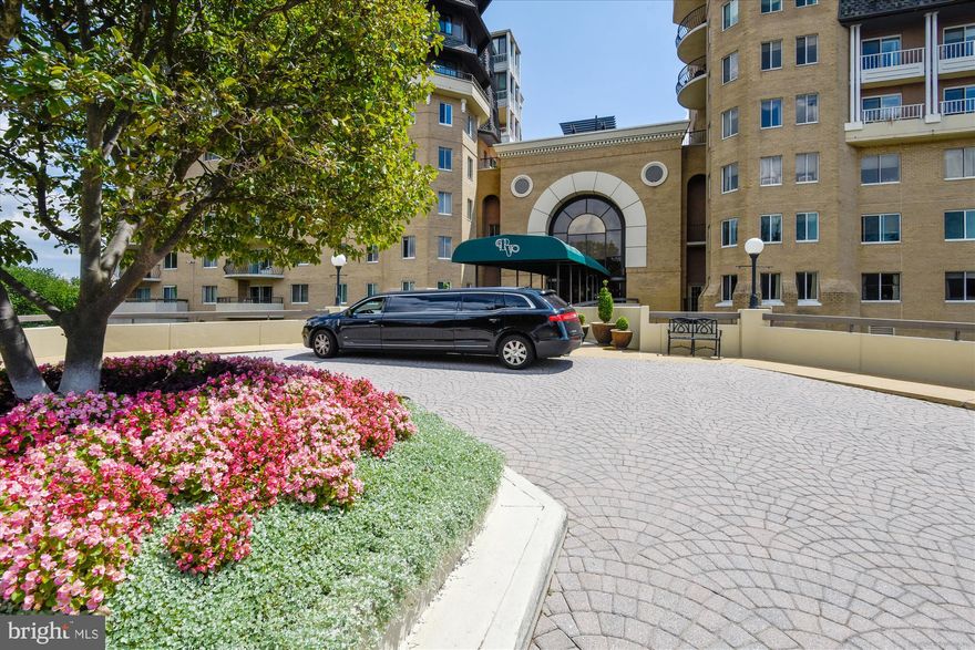 Come and experience one-level living at the Porto Vecchio!  This first-floor unit is spacious and conveniently down the hall off of the main level lobby.  Please note: All first floor units are elevated and are not ground level--perfect for convenience and privacy.  With hardwood floors throughout, this unit features an oversized dining room (can easily fit 6+ and have room for a home office if desired), a living room with built-in shelves, and a spacious bedroom with two walk-in closets.  Speaking of closets, there are two sizeable hallway closets, a deep kitchen pantry, and an assigned walk-in storage unit located in the garage level of the building (B1) for this unit.  Washer and dryer in unit! The unit also features a private balcony and an assigned garage parking space (spot #136).  The Port Vecchio has a fitness center, outdoor pool, dock, party room, scenic social room, sauna, tennis court, and tons of social clubs and community events all residents are welcome to enjoy.  With waterfront views of the Potomac River and close proximity to Old Town, come see why the Porto Vecchio is a phenomenal place to live!