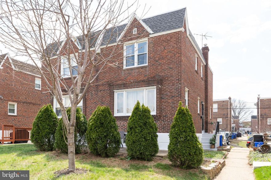 **HIGHTEST AND BEST OFFERS WILL BE DUE BY THURSDAY AT 5pm (04/17/2025)** Welcome to this beautifully maintained twin home located in Northeast Philadelphia, conveniently located  near Septa public transportation, restaurants, shopping centers and  public schools. This inviting home offers 3 spacious bedrooms, 1.5 bathrooms(Renovated in 2024)and variety of features designed to enhance everyday living. Upon entering, you are greeted by a warm and open living space filled with natural light, providing a welcoming environment for family gatherings or quiet evenings. The dining area flows seamlessly in to the updated (Remodeled in 2024) kitchen with stainless steel appliances, and perfect for both casual meals and entertaining. The second level has 3 bedrooms and the full Bathroom. The home has a finished basement with powder room and laundry hook ups. This basement is an excellent space for a family room, home office, or recreational use. It offers flexibility to suite your lifestyle needs  and  adds valuable extra square footage to the home. The Heating and Cooling updated in 2022. Basement rear door leads out to the driveway and 1-car parking garage giving you your own space for parking, plus additional street parking out front. The front patio is  the perfect area for a peaceful afternoon. The house is freshly painted through out and The new roof installed in 2024 ! . Don't miss your chance to own this stunning home. Schedule a showing today!