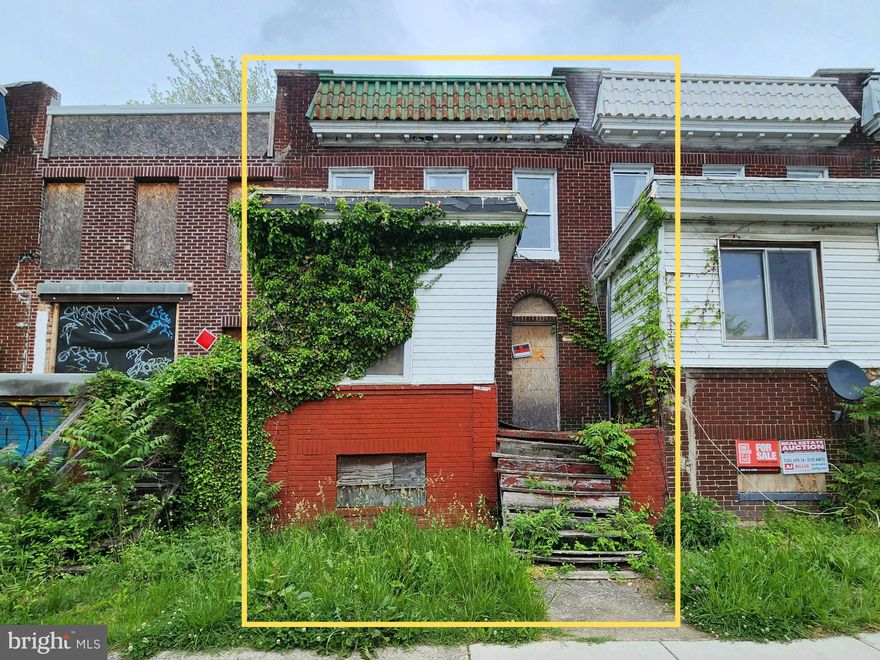 ONLINE AUCTION: This auction takes place on the Ashland Auction Group website bidding platform. Bidding begins 5/8/2026 @ 10:00 AM. Bidding ends 5/12/2026 @ 11:20 AM . The list price is the suggested opening bid. Deposit: $5,000.

This two-story townhouse is located in the East Baltimore Midway neighborhood of Baltimore City. Residents can enjoy the nearby facilities and attractions such as the John Hopkins University and Clifton Park. The property is vacant. The area provides easy access to the major traffic artery, Harford Road, connecting to other parts of the city.