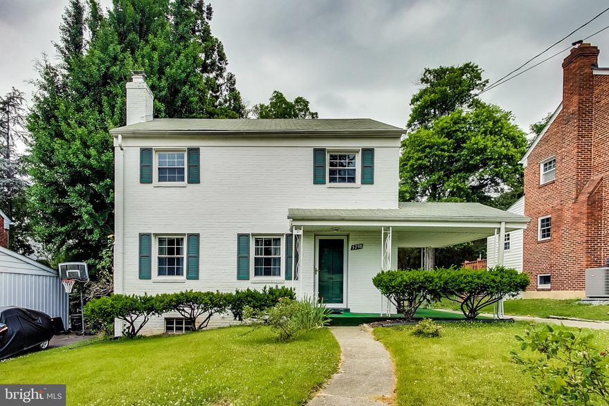 Great cheekbones, needs blush! This home has been well-cared for by one family since it was built in  '48, but it needs cosmetic updating.  Featuring off-street parking, a covered side-porch & smaller front porch, it may have the most level yard in all of Cheverly! With 3 bedrooms & 1 bathroom, this home spans 1,872 sq ft across 3 levels. The layout presents a blank canvas, allowing you to unleash your creativity & transform it into the home of your dreams. Whether you envision an open-concept design or a cozy traditional layout, the possibilities are endless. In the photos, you'll see the basement got a good soaking during one of our massive storms a few years ago & it has since been waterproofed. Location is key & this home delivers. Just a short half-mile walk to the Metro, commuting & exploring nearby attractions become effortless. The convenience of public transportation opens up endless possibilities for work & leisure. Cheverly is a friendly, diverse community where you can find a group, club, or organization for every interest! It's an easy drive to grocery shopping at Aldi, Wegmans or Giant Food, & even a quick trip to that new Safeway on Capitol Hill. From the Cheverly Metro, it's only a few stops to Eastern Market or Capitol Hill. Need to get to Baltimore, Annapolis or into DC, or ready to head "down the ocean, hon"? (that's a total Maryland-ism btw.) Cheverly is nestled in the middle of 2 major highways -- Route 295 & Route 50/New York Avenue are just a couple of minutes away. Come check out 5798 Carlyle St & Cheverly -- this is your chance to be a part of the Cheverly Goodlife!