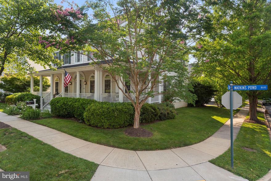 Beautiful 5-bedroom, 5.5 bathroom, 4-level home in King Farm Watkins Pond -  built by Stanley Martin - customized by the builder and carefully upgraded by the owner. Presented in excellent showing condition, this spacious one-of-a-kind home provides more space and greenery than normally found in King Farm. The house looks out from its comfortable corner location and front porch toward the sweeping grounds of the large neighborhood  park.  Its lovely fenced back yard offers a garden and patio for relaxing and grilling, with lawn, fish pond and flowering plants.  The open floor plan offers two potential in-law suites on separate levels.  A gracious entry Foyer leads to beautiful Living and Dining Rooms. The renovated Kitchen at the heart of the home features new cabinets and Marble countertops, center isle with gas cooktop, stainless appliances, double ovens, double sinks, new vinyl flooring, large pantry and separate Laundry Room.  A generous Breakfast Room overlooks the garden and adjoins the comfortable Family Room with gas fireplace. There is also a generous Main Level Office and Powder Room. A Mudroom and storage area provides extra space near the Kitchen, as one enters the home from the two-car Garage. An In-Law suite - currently in use as an Office - features a Bedroom and Bath  and is located on its own private level above the garage. The Upper Level of the home offers three Bedrooms and three Baths, including an especially large and lovely Owner's Bedroom Suite with Sitting Room and Bath with walk-in closets.  The Top Level of the house offers a Suite with Living Area, Bedroom and Bath. The large Lower Level of the house provides plenty of storage space and a rough-in for a future bath. The house has a new roof and 3 new HVAC units. The King Farm community provides free transit to the close-by Metro, two community pools, large parks with picnic areas, tennis and basketball and community buildings. This house enjoys a special floor plan and location in the community, and is located in the Richard Montgomery High School district. Please see the floor plans. Enjoy your visit!