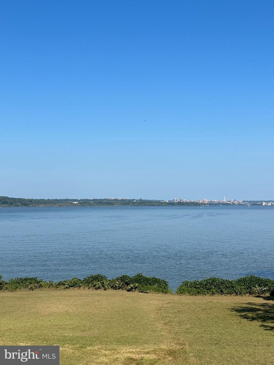 Breathtaking views of the Potomac River, Wilson Bridge and Virginia. Seldomly found 1.42 acre lot, large circular driveway, side load  3 car garage and a fenced In-ground pool. Enjoy the perfect combination of accessibility and seclusion, with a private driveway opening up to this beautiful lot that is neighbored by a tree conservation. An array of trees naturally flow into a picturesque field footsteps from the water. Plans were created to accommodate an 8,000 square foot home with plenty of outdoor and recreation space remaining. Renovate this home or build your dream home, outdoor pool, guest house, and any other amenity you've dreamed of. This is a rare opportunity to own this completely customizable waterfront property right along the Potomac, centrally located minutes away from the National Harbor, Old Town Alexandria, and Washington D.C. For questions, please call or text listing agent.