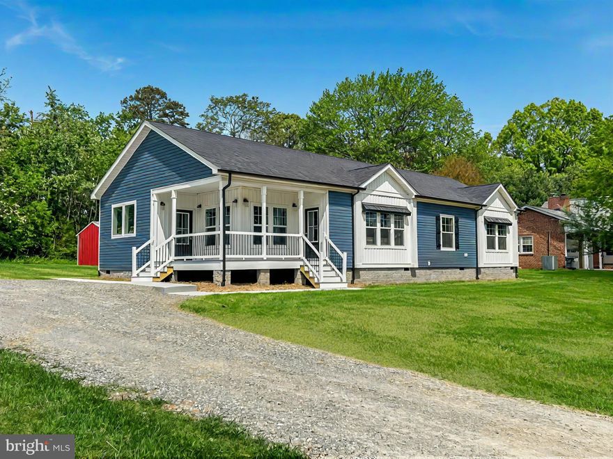 BRAND NEW!!! ALL FURNITURE CONVEYS!! 20x40 Metal BARN!!! 1800+ sq.ft. 3 bed 2 bath home in the heart of the Town of Louisa! Xfinity internet available! This farmhouse style house is almost fully furnished and completely decor'd! 9' ceilings throughout, recessed lighting  Kitchen features shiplap walls, large island, stainless steel appliances, coffered ceiling and recessed lights. Large living room with exposed beams, and additional ship lap walls. Enormous primary bedroom with barn doors into the primary bathroom. The primary bathroom features a large soaking tub, walk in shower, double vanity, ship lap walls, large windows for natural light. Exterior features a 6'x29' wrap around front porch with composite decking and vinyl rails, 10x12 rear deack, wrap around sidewalk and exterior landscaping.