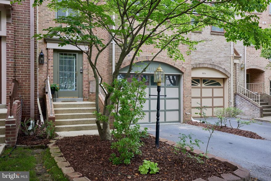 Location, Location, Location! Nestled on a serene, tree-lined street in the highly desirable Woodside Park, this rarely available 3-story townhome features 3 spacious bedrooms, 2 full baths, and 2 half baths.  This townhome truly has it all—Custom wood shutters on all windows,  all new kitchen/laundry appliances and newer (2 years old) HVAC” ,gleaming hardwood floors flow throughout the main and upper levels. The walk-out lower level boasts a sizable family room with a fireplace, a half- bath, a patio and a garage. The main level is perfect for entertaining, showcasing an inviting dining room and living room, a convenient half bath, laundry area, and a gourmet kitchen with a cozy breakfast area. Upstairs, you'll find three bedrooms, including a luxurious primary bedroom suite with balcony and an en-suite bath , two comfortable bedrooms, and a full hallway bathroom. 
This tranquil retreat is just steps away from the vibrant amenities of downtown Silver Spring – close to many local parks, playgrounds, and dog parks— organic grocery stores, dining, and entertainment of downtown Silver Spring. Commuters will love the easy access to the Silver Spring Metro and I-495. Don’t miss the new MOM’s Organic Market!