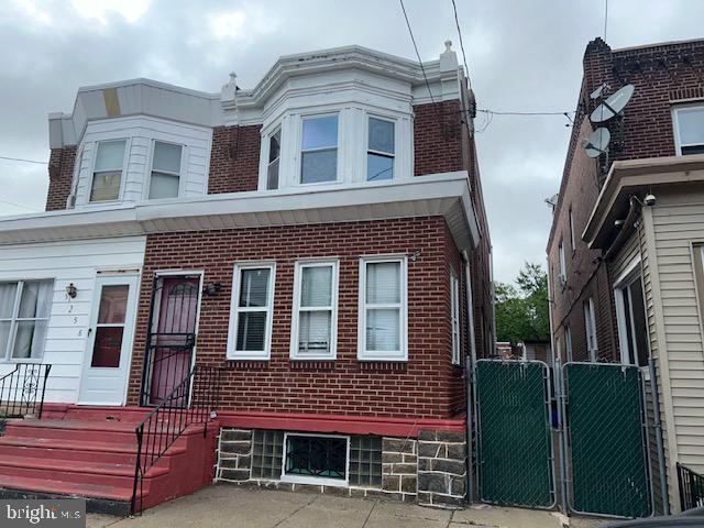 Wonderful opportunity for this 2-story brick twin home built in 1945, property features enclosed front porch, spacious living room, dining room, oversized breakfast room and kitchen with walk out access to fenced in rear yard and detached garage parking. Upper-level offer 3 sizable bedrooms with ample closet space, 3 pc. hall bath. Full unfinished basement with walk out access to rear yard. Additional features include the original wood post between the living and dining rooms, and trim woodwork throughout as well leaded glass windows in the front porch area. Conveniently situated in the Frankford section of Philadelphia and is close to public transportation and Rt1 and other major roadways.
