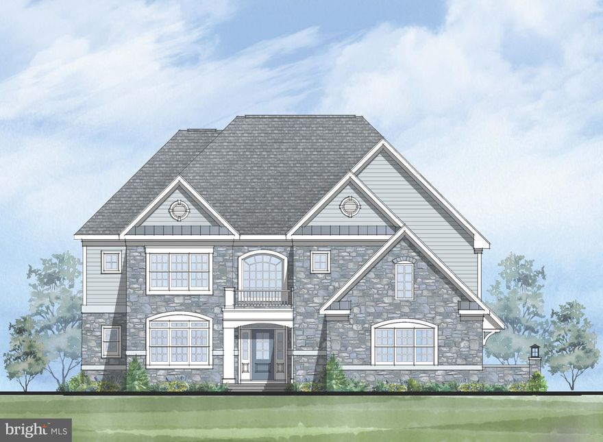 Welcome to VILLAGE OF FOUR SEASONS popular Bellflower Clover Model!  VILLAGE OF FOUR SEASONS offers an Incredible Location, Approximate One Acre Home Sites, Well Designed Floor Plans, and "Dare to Compare" Included Features!   Construction is well underway in this wonderful enclave of only 38 residences with close proximity to the Philadelphia Airport, major routes, fine dining, and shopping, and neighboring the scenic Springton Reservoir!   The well-designed Bellflower Model offers smart architecture for easy entertaining and everyday living with a long list of included appointments such as Stone & James Hardie Sided exterior elevations, rich interior moldings, wide engineered hardwood floors, side sweeping staircase, open balusters & railing, solid interior doors, insulated interior walls, finished Lower Level with Den or Bedroom, daylight windows, walk out entrance and full Bathroom and the list goes on!!  
Step into our Foyer and be welcomed with beautiful windows and natural light that allow the gorgeous outside landscape to follow you inside!    Once inside, the Dining Room will delight you with its sophisticated tray ceiling and adjoining Butler's Pantry with glass front cabinets, ready to be the serving station for your next get together!  The Gourmet Cook's Dream Kitchen will WOW you with an expansive 10’ Arched Center Island, Tall Painted Cabinets with Crown Molding to the Ceiling, Undercabinet LED Lighting, Quartz Countertops, equipped with the Monogram Stainless Steel Appliance Package, including Double Wall Ovens, Built in Microwave Oven, Stainless Steel Dishwasher, 5 Burner Gas Cooktop with Griddle, Stainless Steel Hood, all overlooking a cozy Breakfast Room with a rear glass wall.   On game day, your friends & family will enjoy watching their favorite team in the adjoining Two-Story Family Room, with a handsome fireplace and window wall.   The First Floor also features a Guest Suite or Home Study with a large Walk-In Closet and Dual Access Full Bathroom.  In addition, there is a convenient Mudroom Hall giving access to a Covered Outside Entrance, Three Car Garage, Coat Closet, and an Additional Walk-In Closet sized for a possible Future Elevator.    The Second Floor offers a great design with a dramatic Balcony leading to the luxurious Owner’s Suite with a Bay Window looking onto the Rear Grounds, Volume Tray Ceiling, Dual Walk-In Closets, and a Spa Bathroom Retreat with a Free-Standing Soaking Tub, Spacious Shower with Frameless Shower Door and separate Wall Vanities and Tower Cabinets.  Three additional generously sized Bedrooms, Two Full Bathrooms, and a conveniently located Laundry Room outfitted with Cabinets and Utility Basin complete this level!   Please note the Total Square Footage includes over 1,300 square feet of Lower-Level Finished Space with a Full Bathroom, Storage Closets, Daylight Windows, Walk-Out Entrance and Patio. Home sites are 40,000 square foot minimum, and all lots are subject to lot premiums (minimum $50,000).  We are Open by Appointment only, so please call for details and to schedule your tour!  Public Water, Public Sewer, and Natural Gas.  Photos are of the model home and may show options.