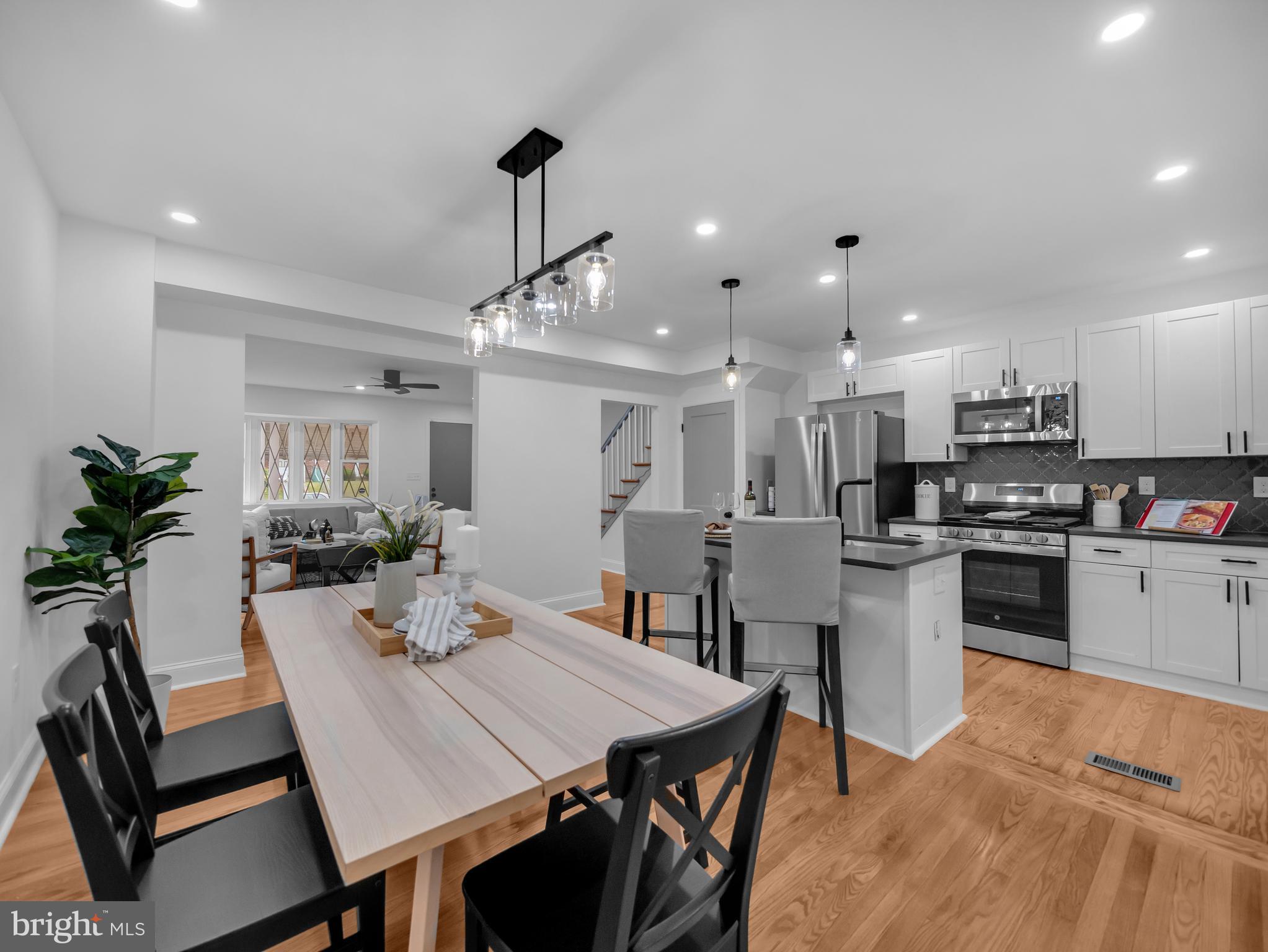 Welcome to Your Dream Home in Baltimore City! (Buyer Agent Friendly)
Step into this beautifully renovated residence where modern elegance meets comfortable living. This home boasts gleaming hardwood floors throughout, creating a warm and inviting atmosphere. The heart of the home is the stunning kitchen, featuring granite countertops, stainless steel appliances, a stylish backsplash, and custom soft-close cabinets—perfect for both cooking and entertaining.
Gather around the fireplace in the spacious living area or enjoy the abundant natural light in the upstairs bathroom, enhanced by a lovely skylight. The master bedroom offers a generous layout with a walk-in closet, providing ample storage. The bonus sitting room in the back is great for entertaining or a quiet place to read a book. Both bathrooms are thoughtfully designed with contemporary finishes that add a touch of luxury.
Recessed lighting illuminates every corner, while new electrical, plumbing, and HVAC systems ensure peace of mind. A bonus room off the kitchen offers additional space for gatherings, and the convenience of rear parking for two vehicles adds to the home's appeal.
Don't miss this opportunity to own a stunning property that seamlessly blends style and functionality in the heart of Baltimore City!