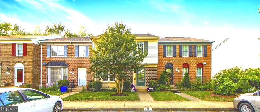 Stunning townhouse in sought-after community. This gem oozes with pride of ownership and care. Over 2200 sq. ft spread over 3 levels.The main level is graced with an updated kitchen with ceramic tile floors, gleaming solid surface counters & updated cabinetry with a spacious breakfast nook & roomy pantry. Updated powder room.The comfortable,wood-floored dining room spills over into a well proportioned living room, wired for cable. This delivers you to a magnificent deck, with a serene forest view, with a lighted stairway to patio below. Upstairs there are 3 well-proportioned bedrooms with generous closet space & 2 updated tiled full bathrooms with granite counters. The bedrooms have attractive wood floors. Master has custom closets. The finished basement family room, with a half bath and wood-burning fireplace has brand new carpeting, walks out onto a patio-to-die-for and a privately fenced backyard. Spacious utility room with lots of storage. The house has a newer roof, hvac system, & large newer water heater.  Numerous community amenities, easy transportation, shopping, schooling and highways nearby.