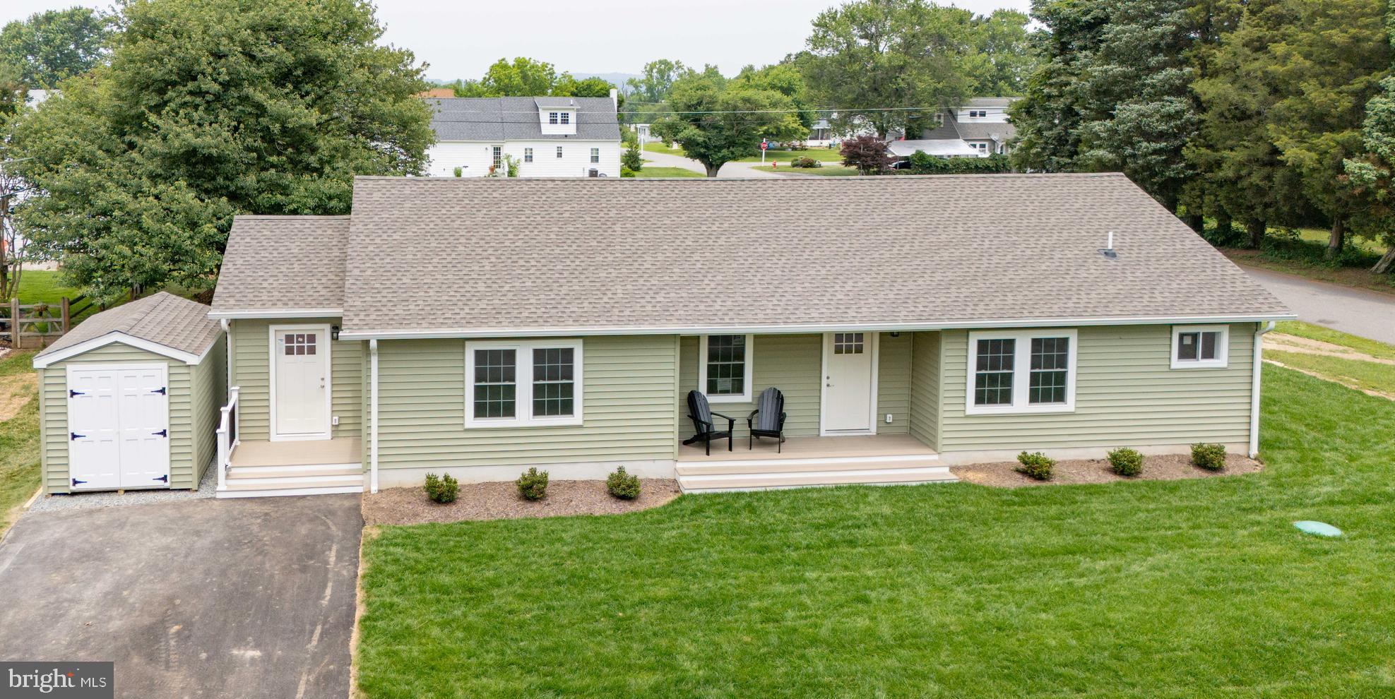 Welcome to 113 Midway Drive—Brand-New 3BR/2BA Home in Sought-After Westview Shores, Now at a Lower Price! Nestled in a mature waterfront community in Earleville, MD, this 1,800+ sq. ft. home offers seasonal water views, private beach and boat ramp access, and modern coastal living. The open-concept layout features a stunning custom kitchen with 42" cabinets, quartz counters, farmhouse sink, island w/ pull-outs & air fryer oven. The primary suite includes a spa-like bath with double vanity, walk-in shower, and custom cabinetry. Enjoy a 16’ Trex porch, large mudroom/laundry with side entrance, and new landscaping with fresh sod. A matching shed offers extra storage for beach gear and bikes. Energy-efficient systems, architectural roof, washer/dryer allowance, and new home warranties are included. Perfect as a primary home, vacation retreat, or income-producing rental. Don’t miss this move-in-ready gem in one of Chesapeake Bay’s most desirable communities! NO restrictions on short-term rentals—ideal for a vacation home or income-producing Airbnb.