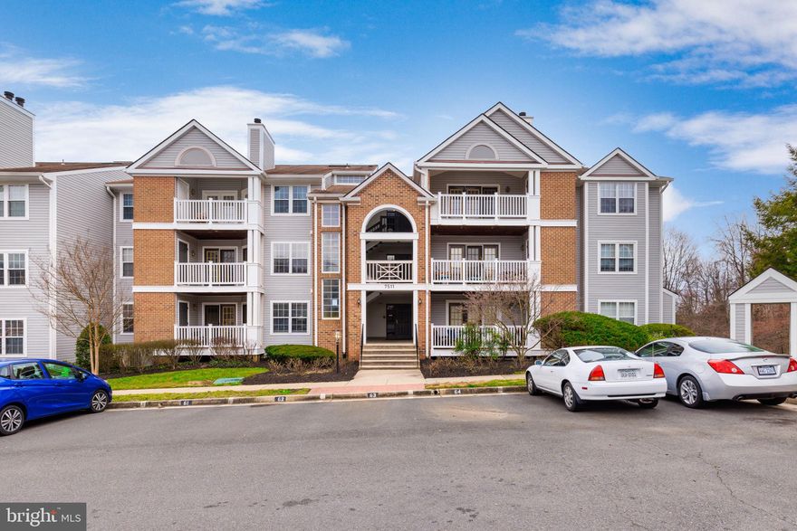 Welcome to 7511 Ashby Lane Unit E, a lovely 2 bedroom and 2 full bath condo backing to woods in Alexandria’s popular  There is beautiful crown molding throughout. Enjoy the cozy fireplace in the family room! Walk out from there to the balcony with picturesque views. The kitchen features granite countertops, track lighting, a breakfast area, and an overhang for bar stool seating. The owner’s bedroom has a ceiling fan and a large walk-in closet. The owner’s bath has recessed lighting, a double sink vanity, deep soaking tub, and a separate shower. There is a second bedroom that also has a ceiling fan, a closet, and access to the balcony. This unit also has a washer and dryer and a second full bath. Kingstowne has many amenities including community pools, fitness centers, sports courts, walking trails, party rooms and tot lots. This wonderful residence is in a great location close to all major commuter routes, the Metro, two town centers, Ft. Belvoir, and so much more!