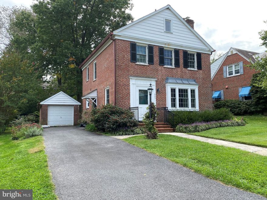 Charming brick colonial with gorgeous hardwood floors, wood burning fireplace in living room, built-in china cabinet in dining room; french doors to a lovely screened porch and  brick patio .  Nice level backyard.  Updated kitchen. Half bath on main level, one full bath upstairs and second full bath in lower level.  Anderson windows, Architectural shingle roof 2014, and basement was just fully waterproofed! One car detached garage.  Super price point to get into this highly desirable Towson neighborhood.