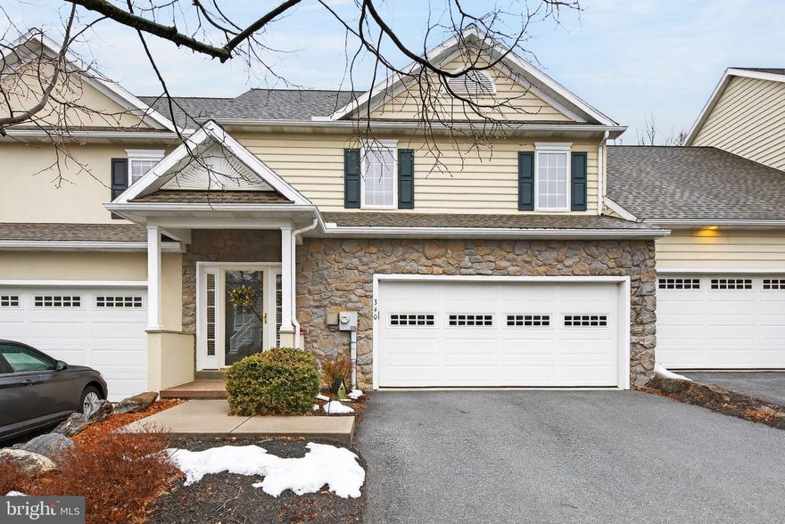 Welcome home to this meticulous condo in Willow Bend Farm. This home features 3 bedrooms, 2.5 baths, and spacious open floor plan, and a 2nd floor laundry for convenience. There is also a walkout basement that is ready to be finished for additional living space. Other features include a Kinetico water system and radon mitigation system. Great location in the neighborhood that  backs up to open space. Close to Lancaster and Willow Street for shopping and restaurants. All appliances are included as well as the garage workbench.