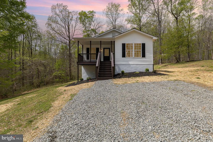 Experience the charm of this beautifully remodeled rambler, offering an inviting and spacious layout with 3 bedrooms and 2.5 baths. Nestled on a sprawling 3-acre lot in picturesque King George, this home blends modern amenities with serene country living. 

Step outside and enjoy the newly constructed deck, perfect for entertaining or relaxing while taking in the expansive views of your private surroundings. Inside, you'll find a culinary enthusiast's dream with brand new appliances, making meal preparation a delight. The home is equipped with a state-of-the-art HVAC system, ensuring comfort throughout the year. 

The updates extend throughout, featuring stylish new flooring that enhances the flow of the living spaces, chic cabinets that provide ample storage, and modern vanities and countertops that elevate the bathrooms to a spa-like experience. 

Conveniently situated, this property is a short distance from Dahlgren, as well as shopping centers and beautiful beaches, providing the perfect balance of tranquility and accessibility. Don’t miss the opportunity to call this stunning home your own!