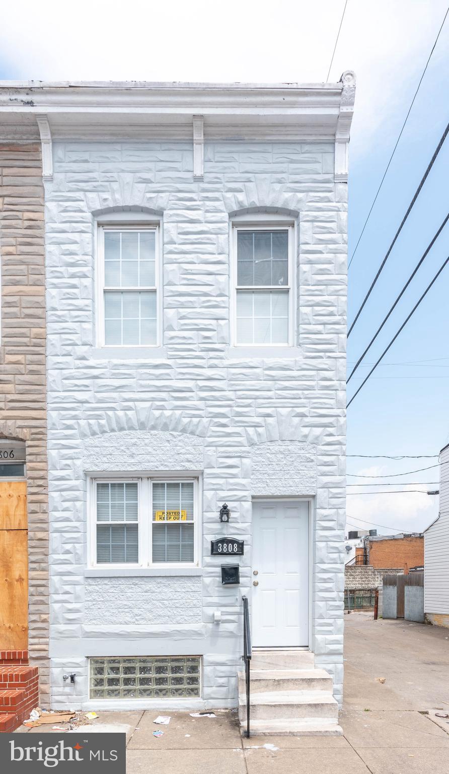 List price is Opening Bid at the Online auction to be conducted on Auctioneers website. Online Auction Only! Online Auction Only! Bidding begins Friday, June 6th & ends Wednesday, June 11, 2025 at 1:30PM. Up For Auction: a modernized townhouse in Baltimore City's vibrant Highlandtown neighborhood, featuring 2 bedrooms and 2 full bathrooms. This move-in-ready home is unoccupied, making it perfect for homeowners or as a rental investment. The property is Lead Free.
Main Level: Spacious open-concept layout with a living room, dining area, and kitchen, all boasting sleek laminated wood flooring.
Upper Level: Two bedrooms with laminated wood floors, a full bathroom, and a convenient laundry area.
Lower Level: Partially finished with an open area featuring laminated wood flooring, a full bathroom, and the home’s mechanical systems.
Per the seller: The property was updated in 2024 including a new roof, kitchen, appliances, flooring, lighting and more including painting the interior.
Additional Features
• Forced hot air heating and central air conditioning
• Stylish exposed brick walls in the living area and upper hallway
• Kitchen with space for a small table
• Laminated wood floors throughout all levels
• Walkout to backyard from the kitchen
• Concrete wall around the backyard patio
• Lighting throughout including some recessed fixtures
Location: Ideally situated just east of Patterson Park, close to Canton, Fells Point, Johns Hopkins Hospital, and the Creative Alliance. Highlandtown offers diverse dining, shopping, schools, and recreational options, with easy access to major routes like Rt. 40, I-83, I-895, and I-95.