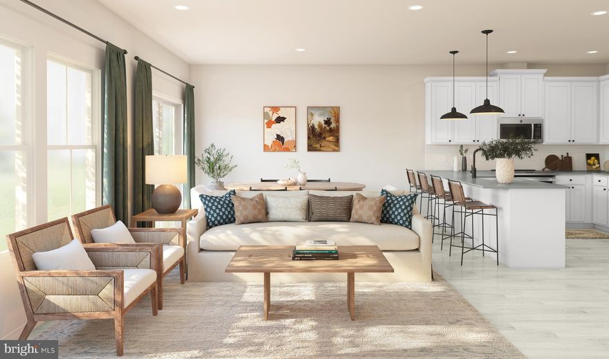 The Orinda blends an open floorplan with timeless classic design, offering comfort, style, and functionality. This 3-bedroom, 2.5-bath townhome features beautiful pond views and a thoughtful layout perfect for modern living.

Enjoy a spacious kitchen with a large peninsula that seats 4–5, quartz or granite countertops, and all appliances included. The 8’ tall glass entry door opens to bright living spaces with luxury vinyl plank flooring throughout the first floor. Upstairs, find a loft/sitting area, a laundry room with washer and dryer included, and three spacious bedrooms.

The primary bath showcases a large tiled shower, double sinks with quartz countertops, and a private water closet, while tiled finishes continue in the secondary bath. With a 1-car garage and a projected settlement date of December 2025, this home offers easy living with classic appeal.

For a full list of included features, please contact our sales representatives.  Photos are renderings are for illustrative purposes only.