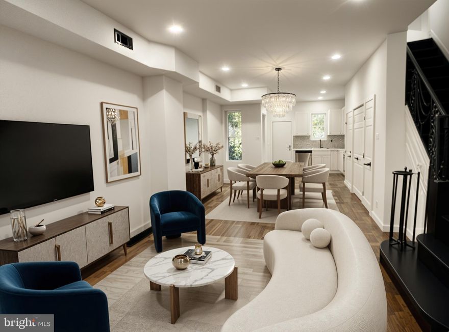 Beautifully renovated home—fresh on the market and waiting for its next owner. From the moment you walk in, you’ll notice the modern recessed lighting, expansive new windows, and hardwood flooring that flows seamlessly throughout. The open-concept living and dining area connects effortlessly to a beautifully renovated kitchen featuring quartz countertops and premium appliances. Upstairs, you’ll find three generously sized bedrooms and a fully redesigned bathroom complete with a new vanity and full-size tub.  Perfectly situated just blocks from City Avenue and Fairmount Park, this home puts you within easy reach of Saint Joseph’s University, shopping, dining, and major sports venues. Enjoy effortless commuting with quick access to I-76, US-1, and MLK Drive.