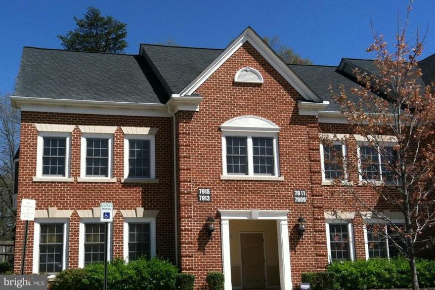 SECOND FLOOR UNIT WITH ITS OWN ELEVATOR - VERY NICE CONDO - CHAIR RAIL- WOOD COVE BASE- LOTS OF WINDOWS- 6-7 OFFICES-EASY ACCESS TO 495 & THE BW PARKWAY CLOSE TO SHOPPING, RESTAURANTS  & PUBLIC TRANSPORTATION