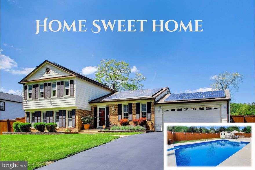 Come take a dip in the pool 🏊 and enjoy the space, privacy, and versatility this brick home 🏡 offers at 14216 Alderton Road in Silver Spring. With no HOA ✅, a fenced yard, extra private greenspace behind the pool area 🌳, and a setting that backs to trees 🍃, this home offers a wonderful blend of indoor comfort and outdoor enjoyment.

Recent updates throughout the house.

Inside, you will find vaulted ceilings ✨, fresh paint 🎨, hardwood floors, crown molding, ceiling fans, built-ins, a brick fireplace 🔥, an eat-in kitchen, a walk-in closet, a full basement, and a finished lower level. The updated gourmet kitchen 🍽️ is designed for both everyday living and entertaining, featuring soft-close cabinets, stainless steel appliances, a built-in microwave, a built-in range, a cooktop, and a double oven.

The home offers three bedrooms on the upper level and one bedroom on the mid-level 🛏️, along with two full baths and one half bath 🛁. Additional features include double-pane windows, a high-efficiency water heater installed in 2019, whole-house water filtration 🚰 installed in 2025, new blown-in attic insulation, a new utility sink in the basement, all new ceiling fans in three bedrooms and the family room, all new hardware for doors and closets, surveillance 📹, smoke detectors, a garage subpanel, a manual transfer switch for a portable home generator 🔌, Tesla solar panels installed in 2016 ☀️, extensive storage 📦, a two-car garage 🚗, and an additional driveway pad with parking for up to 12 cars. The home is served by a heat pump with oil backup, and the owner uses the oil heat.

The backyard is a standout feature, offering an in-ground vinyl liner pool 🌊 and an outdoor living experience designed for entertaining 🎉. Pool improvements include a complete 2021 renovation with vinyl lining, coping, and concrete decking; a new sand filter in 2022; and a new pool pump in 2025. Outdoor amenities include an outdoor kitchen with a BBQ grill, a cabana, an outdoor shower, storage sheds, a porch, a back deck, extensive hardscape, exterior lighting, stone retaining walls, a side yard, and a rear yard. Vertical support beams for the retaining wall were added in 2021, and the retaining wall staircase was completed in 2024.

Additional updates include new gutters and downspouts in 2021, foundation repair and waterproofing completed in 2025, and thoughtful improvements throughout the property.

Conveniently located 📍 near the Matthew Henson Trailhead at the end of the street, this home is also close to Plaza Del Mercado, LA Fitness, Aldi, CVS, Glenmont Metro Station, public bus service, numerous restaurants, Brookside Gardens, and Route 200 for access to Baltimore, Frederick, Washington, DC, and Virginia. Neighborhood amenities include a community center, playgrounds, basketball court, tennis court, gym, playroom, indoor basketball court, community room, conference room, and ballroom.

No HOA.

Pre-inspection completed. One-year home warranty included. Radon test done. Within EPA Guidelines.  See Radon report disclosed.
The tax bill does not reflect an accurate assessment of what the buyer will pay. 

Offers must include a pre-approval letter and proof of funds.