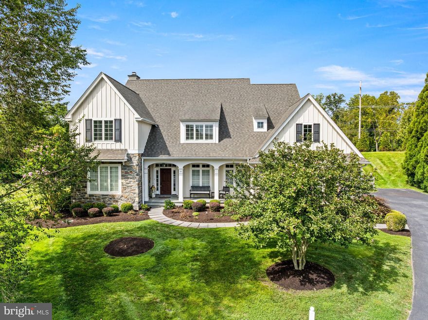 Welcome to 10 Hadley Lane, a stunning 5-bedroom, 3.5-bath custom Vaughan & Sautter built home in the desirable Andover neighborhood and highly rated West Chester School District. Situated on over a third of an acre at the end of a cul-de-sac, this home offers a traditional yet open floor plan. The inviting foyer features wide plank hardwoods, newer carpets, wainscoting, crown molding, coffered ceilings, and plantation shutters. The family room, centered around a fireplace with built-ins, flows seamlessly into the gourmet kitchen with granite counters, large island, Viking 6-burner stove, Bosch appliances, and Subzero refrigerator. A breakfast room with an immense amount of natural light overlooks the deck and backyard, while a butler’s pantry connects the kitchen to the formal dining room. The first floor also includes a powder room, living room, private office, conversation room, and mudroom with access to the 3-car garage. Upstairs, the luxurious primary suite offers a sitting area, tray ceilings, his-and-hers walk-in closets, and spa-like bath with soaking tub and walk-in shower. A second bedroom with en-suite bath, three more bedrooms, and laundry room complete the upper level. The finished lower level has a fully finished gym/workout room, a private finished office/gaming room, plus additional storage space! Additional upgrades include a whole-home 22kw generator, Culligan Smart HE whole house water treatment system, whole home audio system, upgraded outdoor lighting, two separate dual-zoned HVAC systems, recently installed irrigation system, whole home alarm system and so much more! All located just minutes from Downtown West Chester, Ridley Creek State Park and Downtown Media and several major roadways.