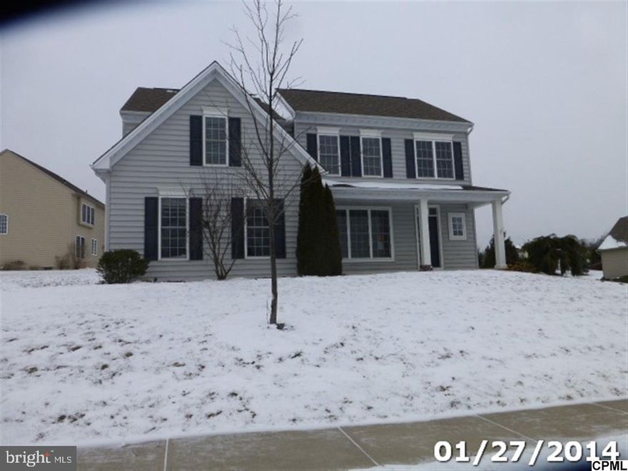 4 BR 2.5 BA home, hardwood floors in family room, foyer and dining room.  Sunroom with access to deck. Kitchen with dining area and formal dining room.  Master bedroom with master bath.  Full unfinished basement and 2 car attached garage. Close to shopping, entertainment and interstates.