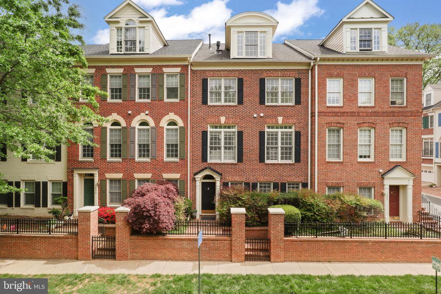 Luxurious and elegant four-level, all-brick, light filled townhome with two-car garage in sought-after Hunting Ridge Community, McLean. Close proximity to McLean Metro Station, 66, 495, 123, and toll road! Main level features beautiful kitchen with granite countertops, butlers pantry, adjacent fireplace and hardwood floors. Entire third floor is primary suite with lavish bathroom, his/hers custom walk in closets, huge shower,  jetted tub and sitting room that includes built in cabinetry and a gas fireplace. Fourth level includes full bath, expansive office with walk out top rivate terrace & optional in-law or au-pair suite. Lower level has a great size rec room and a thirdfireplace.