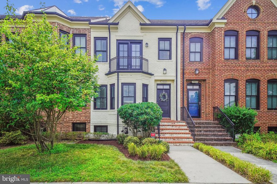 Open House, Sunday, 1/11, 12-2pm. This beautiful white brick-front townhome by Main Street Homes is move-in ready and ideally located in the heart of Urbana.  Built in 2013, this 4-bedroom, 3-bathroom home offers 2,654 square feet of well-designed living space spread across three levels. Enter at the main level featuring hardwood floors throughout the formal living, kitchen, dining, and family rooms. Enjoy an updated kitchen with granite countertops, stainless steel smart appliances, a pantry and a breakfast bar with access to a private rear patio, perfect for entertaining. A detached rear-entry 2-car garage and 2-car driveway offer plenty of parking, in addition to the rear cul-de-sac. The garage has a TESLA EV charger. Upstairs, the spacious primary suite boasts a tray ceiling, custom walk-in closet, and spa-like bath with soaking tub and separate shower. Two additional spacious bedrooms, a full bath, and a laundry room complete the upper level. The finished lower level includes a 4th bedroom, full bath, large rec room, and extra storage. Close to top-rated schools, parks, tot lots, trails, shopping, dining, commuter routes and so much more!  Parking is easily found on Brien Pl and behind the home at the cul-de-sac on Brien Aly!