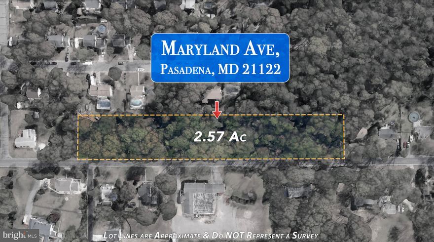 Once upon a time, you dreamed of land big enough to spread out and make your own. Well,here it is: 2.57 acres (that’s 112,000 square feet!) tucked into the Boulevard Park neighborhood. Just down the road, Chesapeake High School keeps the area lively, while Downs Park delivers endless water views, wooded trails, a dog beach, and the kind of nature that makes weekends feel like vacations.

This parcel is zoned R2 and located outside the Critical Area. It features a perennial stream and a peaceful bog with a 100’ buffer, adding both character and natural privacy. There’s no public water or sewer available, which means you’ll be setting up private systems which may give you the chance to design things your way. 

Be sure to check in with Anne Arundel County’s Department of Environmental Health and consult a civil engineer to confirm what’s possible. Do that, and you might just find this is the opportunity you’ve been waiting (and hoping) for.