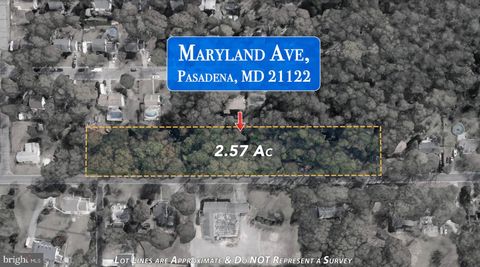 Vacant Land For Sale - Maryland Avenue<br/> PASADENA, MD 21122