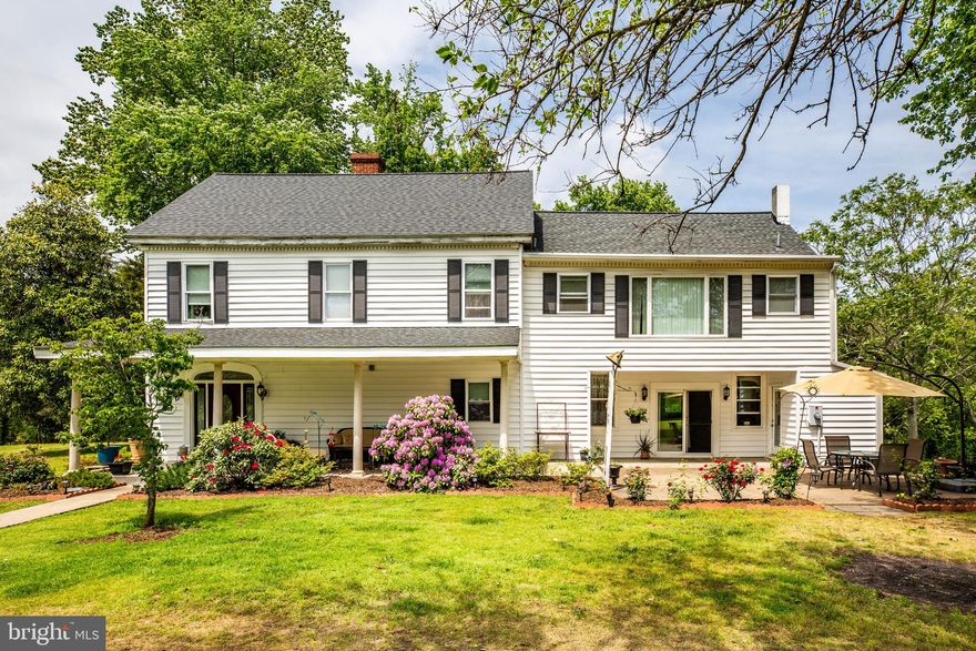 Welcome home to this exquisite farmhouse property located on 17 beautiful acres just minutes from the VRE, 95 & shopping! This immaculate farmhouse was built in 1840 and is loaded with charm and character!  The property itself is stunning and has a 3 stall barn with sliding doors and hay storage, a new 30' by 30' run in shed, beautiful board fencing (8 acres open pasture, 2 acres wooded), a 40' by 50' steel building with concrete floor, 4 sliding doors and large windows! There is a 40' by 50' wood building with dirt floor that can be used for horse stalls or a small indoor riding area - it would also be a great workshop or storage place for a motor home, horse trailer or boat! There is a 30' x 50' workshop that is wired with a separate electric meter so could be used as a place for your home office! There is a 20' by 20' hobby building with new windows and doors that could be used as a playhouse, hobby shop, additional office or storage! There is a 30' by 30' detached garage with 3 overhead doors and one garage opener. This property also has a spring fed pond that has never gone dry! The house itself has over 3000 square feet with original heart of pine floors and four fireplaces! A beautiful foyer greets you with a large wide hall and opens to the formal living room and the family room! The kitchen has been completely remodeled to include granite counter tops, upgraded appliances, custom cabinetry and amazing layout! Upstairs you will find a lovely master suite with private balcony and sitting room to take in the views of your property! There is a designated office with built in bookcases and large wrap around desk!  All of the windows have been replaced and are thermal, the roof is three years old and the two heat pumps have been replaced in the last 3-4 years.  New siding was installed four years ago! There is an outdoor wood furnace, 2 acres with invisible fence and a spacious covered front porch! This property also has fruit and nut bearing trees to include pecan, chestnut, peach, cherry, apple, plum and elderberry! This truly is a once in a lifetime property! There are so many potential uses of this property!