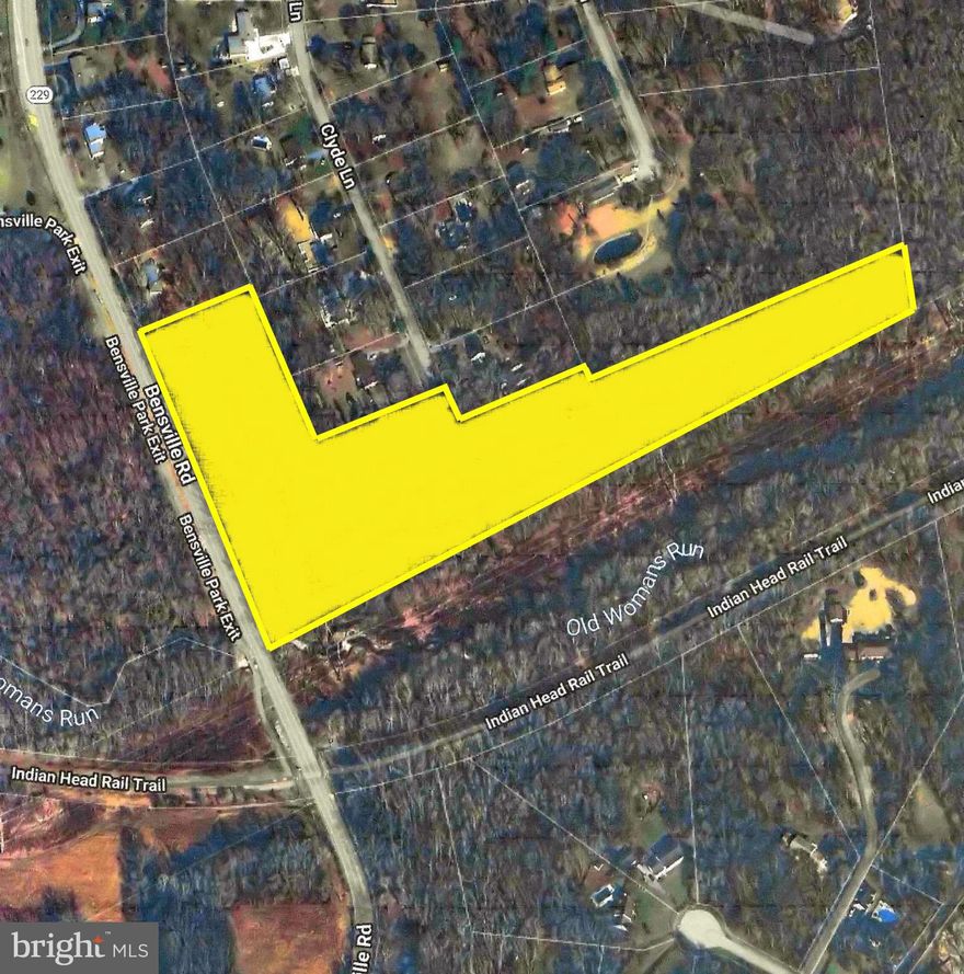 12.38 Wooded Acres on Bensville Road – White Plains, MD

Prime opportunity. This 12.38 acre tract is ideally located along Bensville Road in White Plains, offering nearly 800 feet of road frontage. The property sits between Bensville Park and the Indian Head Rail Trail, placing it directly beside two of Charles County’s most valued recreational assets.

Zoned WCD (Watershed Conservation District), the site supports carefully planned development with an emphasis on environmental stewardship and community balance. Its wooded setting provides natural buffers and design flexibility, making it an excellent candidate for residential, conservation, or mixed-use projects.

Conveniently positioned near Waldorf, La Plata, US-301, and MD-210, this parcel offers outstanding regional access and long-term growth potential. Investors and developers seeking land in the path of progress will find this location especially appealing.

Entry can be gained via Bensville Road or Clyde Land.

Schedule your showing today to explore the potential.