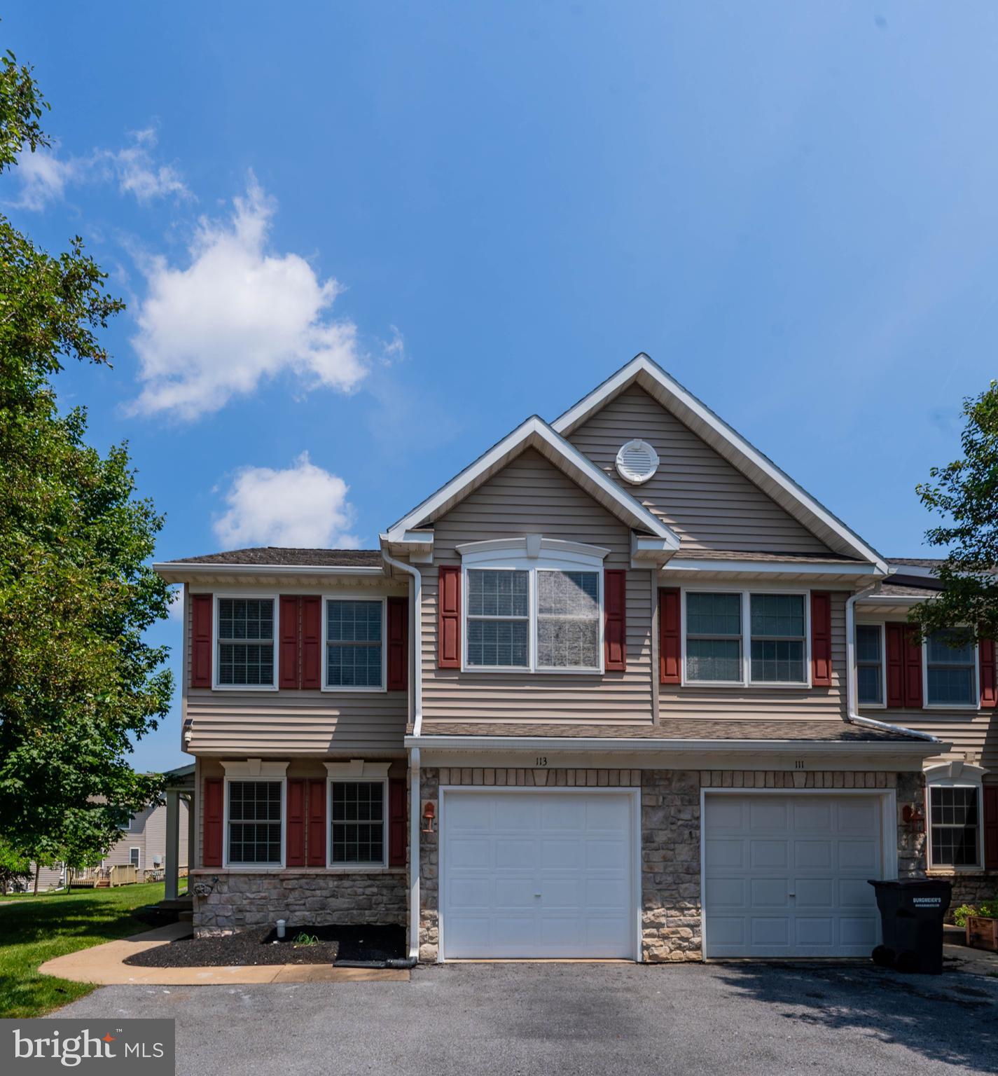 Carefree living at its finest! This well maintained 4-bedroom end-unit condo offers the perfect blend of comfort, convenience, and style. Ideally located just
minutes from Penn State, downtown State College, I-99, shopping, and dining, The main level features a bright and inviting living room, a well-equipped
kitchen with mostly stainless-steel appliances, and a sunlit dining area that opens to a 10x10 rear deck—perfect for outdoor relaxation. You'll also find a
flexible space ideal for a home office or sitting area, along with a convenient half bath. Upstairs, the spacious owner's suite includes a private bath with walk-in
shower and soaking tub, creating a peaceful retreat. Three additional bedrooms and a full bath and fresh new carpet throughout the second floor complete the
upper level. A full unfinished basement offers abundant storage and potential for future expansion. Enjoy low-maintenance living with access to community
amenities including a pool, tennis court and clubhouse. A perfect blend of lifestyle and location!