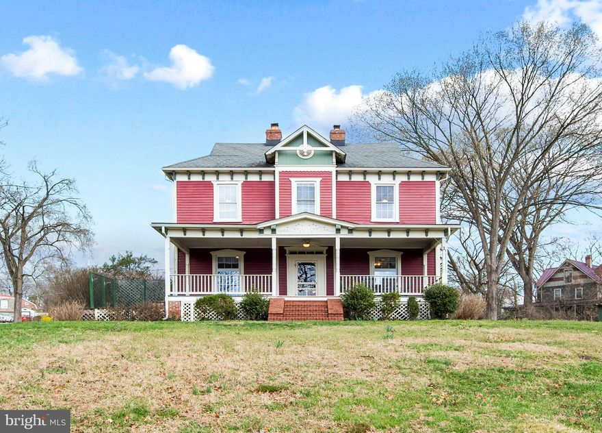 Own a piece of history with this enchanting 1865 Victorian set on 1.68 picturesque acres in Relay’s historic district. Rich in charm and architectural detail, this 4-bedroom, 2-bath residence seamlessly blends period character with thoughtful modern updates. 
Learn about the rich history of the area!  Relay was the first stop on the nation's first passenger railway, the B&O Railroad.  Relay's town hall is located in the middle of Relay and can be used as a meeting place, party venue and is an architectural gem.  Certain rehab projects of homes in the Relay Historic District may be eligible for rebates to the property tax bill and the MD Historic Trust offers tax credit programs as well.  Relay is an active community with scheduled social events that are not mandatory and not part of an HOA.
From the moment you arrive, you’re greeted by expansive porches that invite relaxation from the welcoming front porch to the serene upper level retreat and the impressive rear entertaining spaces. Inside, the home showcases rustic hardwood floors, oversized bedrooms with custom built-ins, and a stunning primary suite complete with a walk-in closet and a private porch escape.

The heart of the home is the updated kitchen, featuring stainless steel appliances, a gas cooktop, wall oven and a cozy wood stove that adds warmth and ambiance to the eat in area. There is also a wood burning fireplace in the living room, enhance the home’s timeless appeal.

Outdoors, enjoy your own private oasis with a 20,000-gallon in-ground gunite pool, expansive patio wired for a hot tub, and lush open space. A powered shed with refrigerator adds versatility.

With updated systems including a gas furnace (2013) and roof (2007), plus public water and sewer, this rare offering combines historic beauty with everyday convenience.

Conveniently located close to major commuter routes.