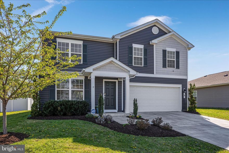 Like new Colonial in highly sought after Shenandoah Crossing. Open views backing on to park like setting on the southerly end of the community.  Main level comprises contemporary open plan living with bright kitchen/dining and living room, accessing the oversized rear yard with open aspect to the community green. Kitchen upgrades include new sink and faucet, stainless appliances, granite work surfaces and a bespoke, individually designed kitchen island (negotiable sale with home). Upper level comprises four equally bright and spacious bedrooms all with 'like new' carpeting and convenient laundry room. Large primary bedroom with en-suite bathroom and walk in closet. Three additional bedrooms all with closet space and flexibility to serve as home office/study. Fiber internet and electric charging port in the double garage. Walk to town or enjoy the indoor/outdoor living options in this beautiful home. Within easy commute of Routes 7, 50 and I66 and within reach of ample shopping and dining across Clarke, Loudoun, Frederick and Fauquier counties.  Affordability meets practicality. Welcome home!