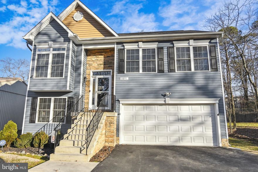 Open House Saturday and Sunday, the 7th and 8th!  Almost new home - only 6 years old with several new updates made by the Owners. 3 Bedroom, 2 and a half baths, finished lower level and walk out to a 16x16 deck! The main level has an open floor plan with a fabulous kitchen that has been updated with additional cabinets and counter space, shelving and a brand new refrigerator. Electric fireplace included in the living room making the main level great for entertaining. All 3 bedrooms located on the main level have been updated with laminate flooring. Primary bedroom has private bath with walk-in shower. 1 additional full bath located on the main level. Lower level has an open floor plan as well great for a home office and additional living room space. A 1/2 bath is located on the lower level along with utility room with washer and dryer included. Inside access to the garage. Enjoy evenings in the privacy of your almost 1/2 acre property with a brick fire pit for entertaining. Shed allows for more storage space along with storing lawn equipment. 2 car garage is a handyman’s dream. Built in workbench with additional shelving for extra storage.  Close to shopping and transportation. Easy Access to routes leading to Annapolis and Baltimore, BWI, NSA, Ft. Meade.
 Make plans to see this home soon before it gets snatched up
Non-mandatory HOA