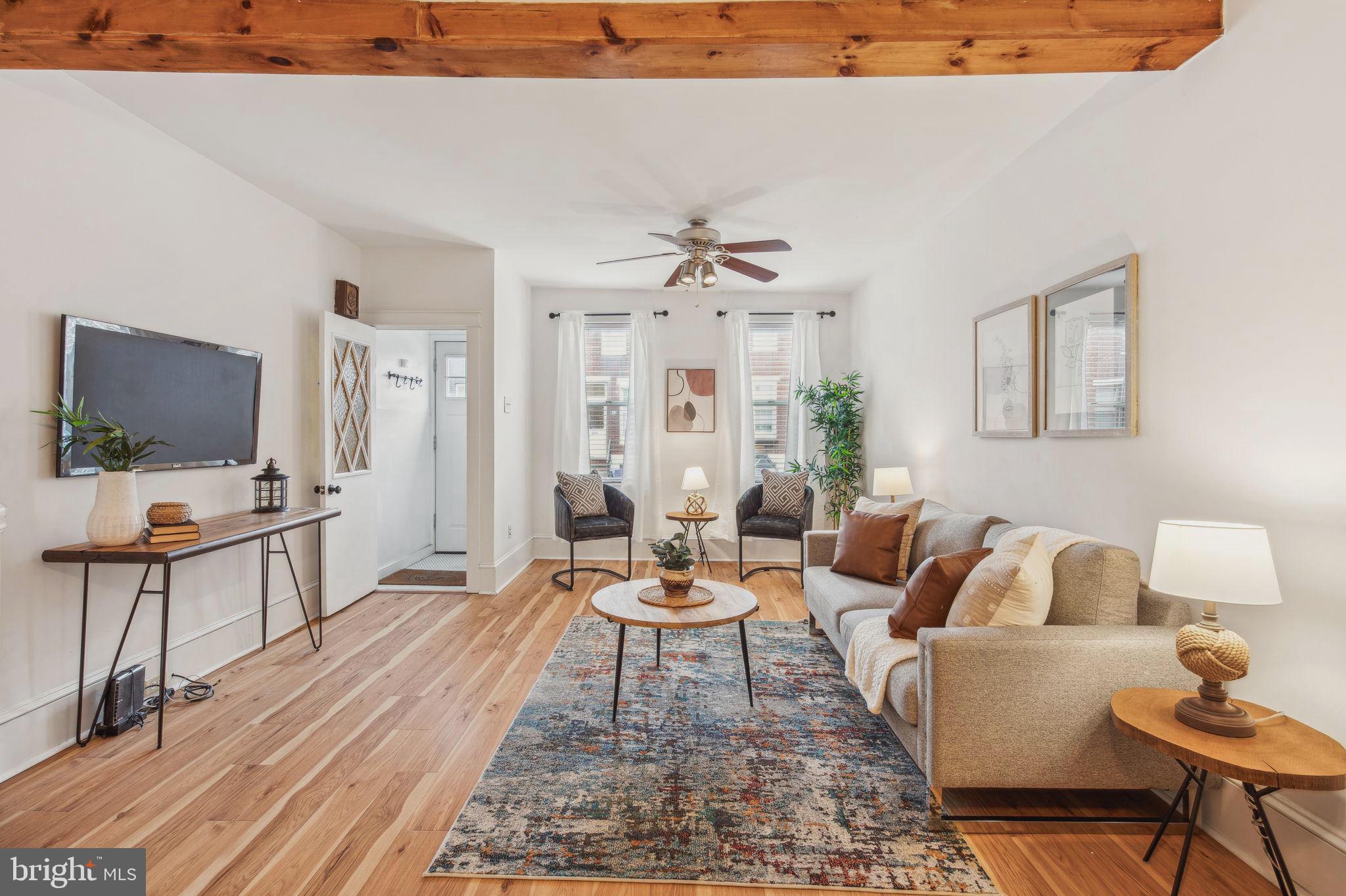 Welcome to this beautifully maintained three bedroom, two full bath home nestled in the heart of East Passyunk—one of Philadelphia’s most vibrant and sought-after neighborhoods.
Step inside to find an open floor plan with large living area, spacious dining room with exposed brick, high ceilings and a large kitchen. The first floor also has a newly built full bath. Upstairs you will find three nicely sized bedrooms and the front or rear bedroom are both large enough for a primary! The home also a brand-new roof, new HVAC system, and new hot water heater.
Located just steps from East Passyunk Avenue, you’ll enjoy some of the city’s best restaurants, cafes, and boutiques right at your doorstep. Bok is a block away with salons, day care for doggos, a bakery, Bok Bar and is home to Irwin's, one of Philly Magazine's Top 50 Restaurants! With easy access to public transportation and Center City, this home is ideal for anyone looking to enjoy the best of city living.
Don’t miss this opportunity—schedule your showing today!
