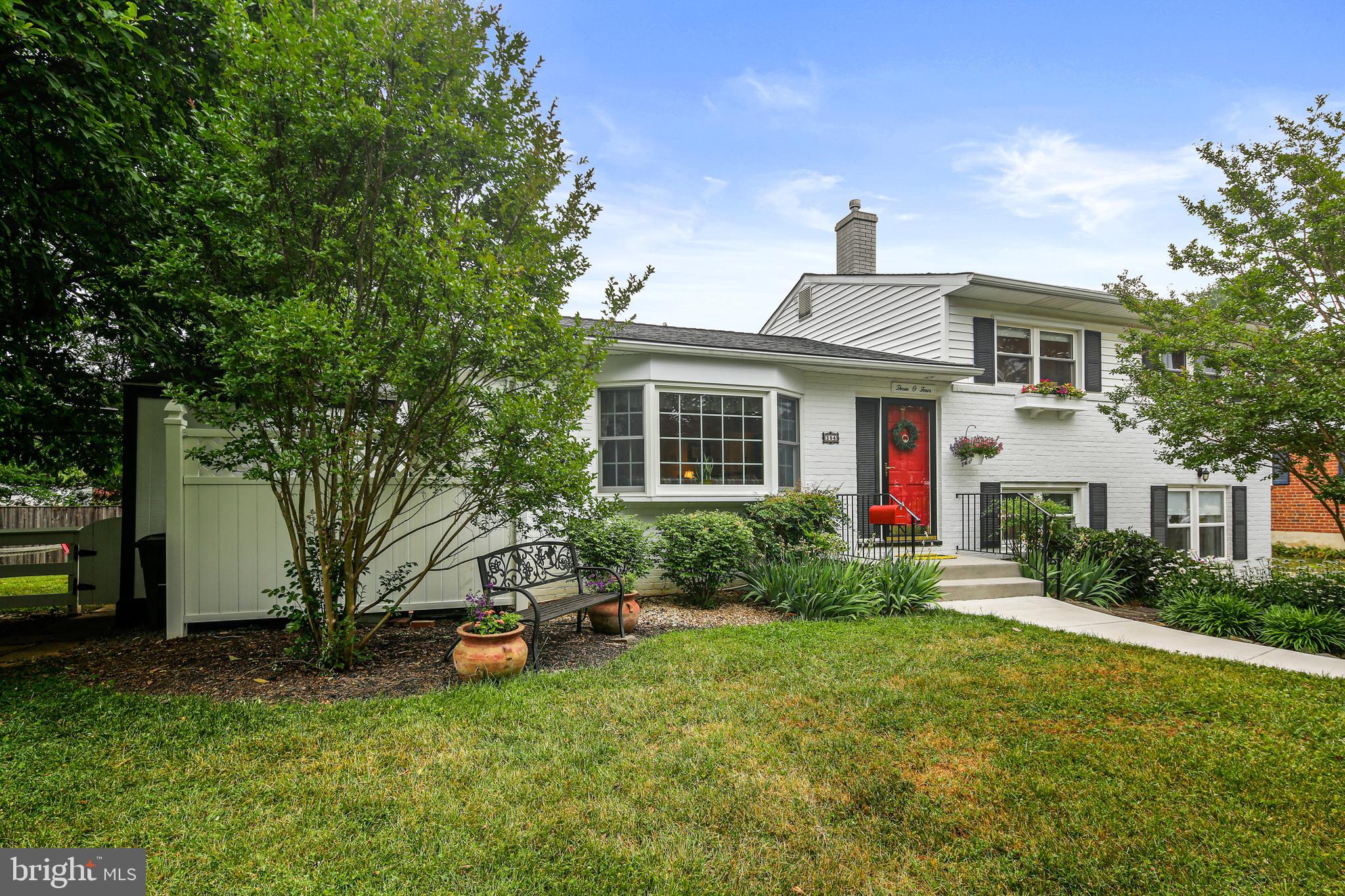 You will feel the pride of ownership the moment you pull up to this meticulously cared for and well-maintained property in the sought after Pine Valley! This updated 4 level split located on a cul-de-sac offers 4 bedrooms and 2 full baths. You enter the home to a light filled living room that includes a wood burning fireplace and built in bookshelves. The dining room includes a chair rail, built-in corner cabinet and atrium door to the screened porch! The updated kitchen has quartz countertops and 42-inch high white cabinets. Step down a few steps from the kitchen to your family room with wood floors, crown molding, LED recessed lighting and a built-in desk area. On this level you will find a spacious primary/in-law suite with full bath. This home has three additional nice-sized bedrooms on the upper level as well as a beautifully updated hall bathroom. The fully finished basement provides great space for an additional family room, home office, craft room, etc. The basement also has tons of storage, a workroom and a large laundry room with utility sink. 304 Deep Dale has fantastic outdoor living space including a lovely, screened porch, a beautiful front walk, landscaped flower beds and a large backyard with privacy fence. This home is zoned for Pinewood Elementary, Ridgely Middle & Dulaney High School! UPDATES INCLUDE: 2022 Carrier HVAC, 2021 Kitchen Microwave, 2012 Roof, plus Anderson & CertainTeed Replacement Windows. OPEN HOUSEs SAT. JULY 8TH & SUN. JULY 9TH FROM 12-2PM!