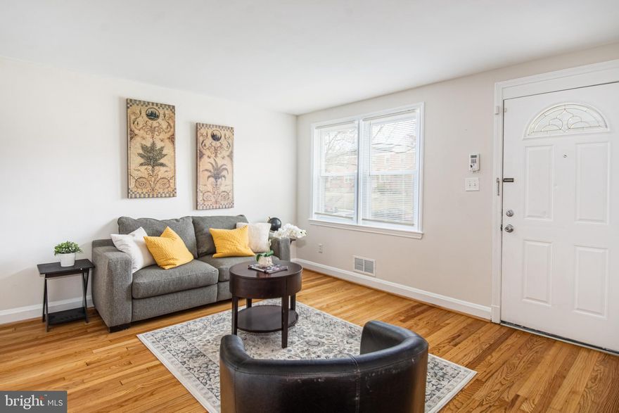 PICTURE PERFECT RENOVATION WITH 3 FINISHED LEVELS AND A REAR YARD THAT COULD EASILY BE CONVERTED TO PARKING!  Why rent when you could buy this charming rowhome featuring an inviting living room and separate dining room w/ hardwood floors, updated kitchen with ss appliances, upper level with 2 bedrooms and 1 full bath, finished basement with a 3rd bedroom or family room and a 2nd full bath, and a rear fenced yard that could be converted to a parking pad.