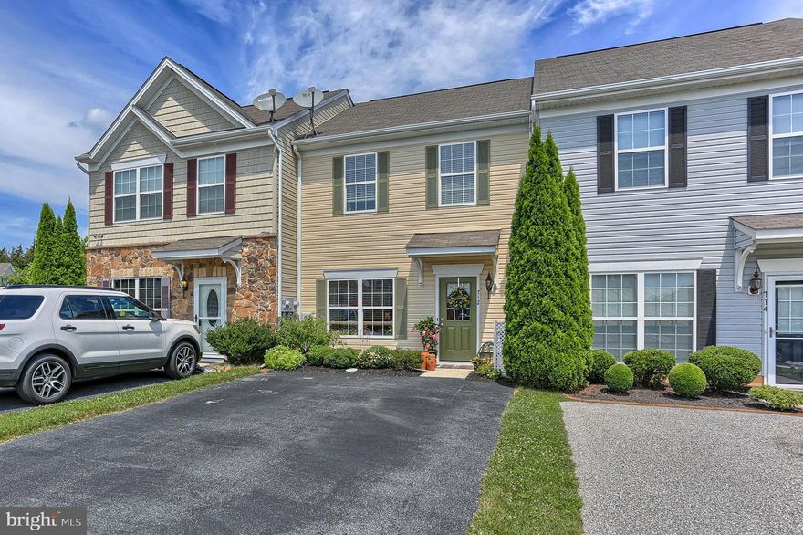AFFORDABLE AND EFFICIENT,  this centrally located town home has a deep back yard, private patio, and well cared for interior.  Eat-in kitchen with pantry and pass through window that opens up to the spacious and inviting living room with naturally wood grained flooring! Roomy master bedroom has a walk-in closet and private entrance to full bath. Bathroom on each floor. Convenient laundry area.  No need to worry about flooding basements! Extra storage attached at patio and shed included also! Economical gas heat and well designed floor plan.  Did I forget to mention, NO HOA fees!!  Relax on the patio and think about the money you'll save for your next vacation!  Come take a look and dream away!