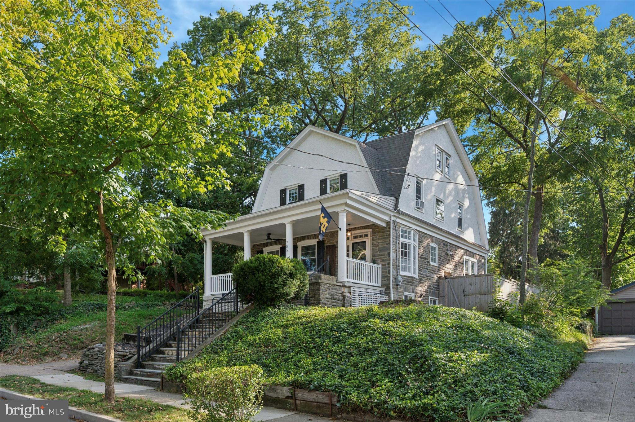Welcome to 755 Lawson Avenue in the highly sought after Penfield Neighborhood of Havertown! This beautiful stone colonial is loaded with character and curb appeal inside and out! With once 5 bedrooms, this 4 bedroom home now offers a 2nd floor laundry room with plenty of space to be a home office or walk-in closet (current set up). Walking up to the home you’ll see the private driveway and stone steps leading to a raised open front porch with a great view and plenty of room to enjoy with friends and family. Entering the home, you’ll find a large entrance room with stunning staircase, a large original window with window seat to your right and a carefully located half bath located at the back of the room. To the left you’ll find the front living room with recessed lighting, corner fireplace and 3 large windows with deep sills. Next, a large formal dining room with crown molding, recessed lighting and French doors along the back that lead into a cozy den off that opens to the back yard. To the right of the dining room is a nicely updated kitchen with white cabinetry, stone tops, subway tile backsplash, recessed lighting, stainless steal stove and refrigerator, and great natural light through 3 windows. Heading to the 2nd floor you’ll find full hall bath with tub, as well as, 3 bedrooms and a 4th room with 2nd floor laundry and plenty of extra space to utilize as an office/closet or den. Carpeted stairs off the hallway lead to a 3rd floor suite that includes a 4th bedroom with recessed lighting and a full bath with stall shower and vanity. Stairs off the kitchen lead down to a side door exit and then further to the finished basement that includes great space for entertaining, recessed lighting, and a barn door entrance to a utility room that also includes laundry hook ups and great storage space. Out back, a beautiful fully fenced private yard presents a great place to hang out and enjoy! Located in a wonderful sidewalk and treelined neighborhood, you are just a block away from the Norristown High Speed Line that takes you to Philly or the Main Line. You are also just minutes from local parks (The Grange Park, Powder Mill Park), Trails along Karakung Drive, shopping and restaurants along Brookline and Edgewood and much more! This is also part of the Haverford School District and part of the NEWLY Renovated Chatham Park Elementary School catchment. Sitting amongst several homes that have sold over 1,000,000s in the last 2 years, this is a wonderful opportunity to own in Penfield!