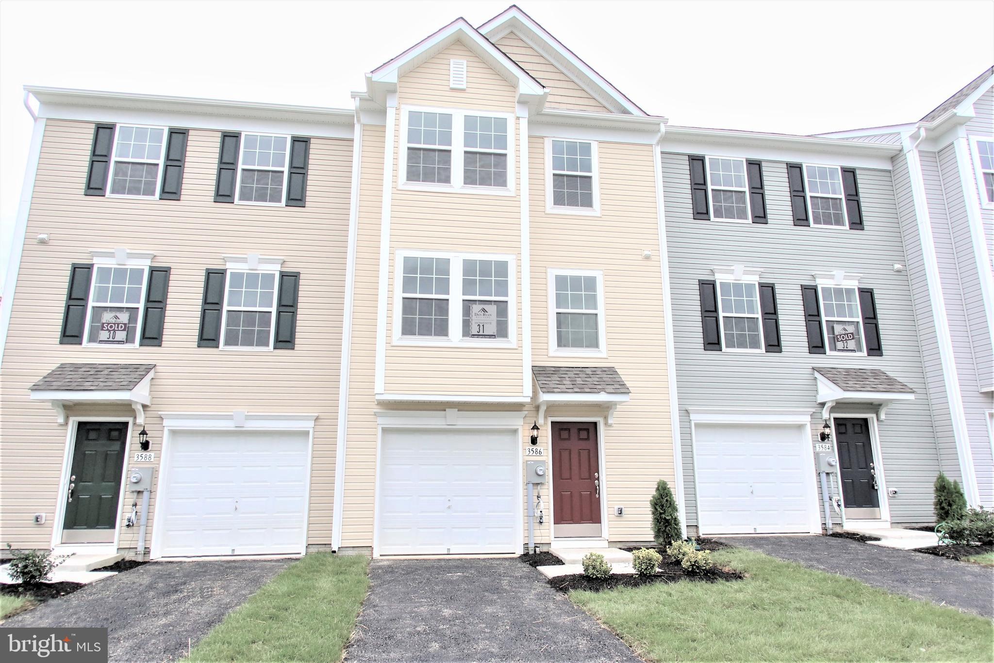 FINAL OPPORTUNITES TO OWN NEW IN BRIAR RUN! Mid- 2021 Move-in, LOCK IN YOUR PRICING NOW! 3 level townhome with 3 bedrooms & 3.5 bath PLUS offers an open kitchen/ family room concept. the attached garage opens directly into your foyer offering protection from the elements. Adjacent to the front door, you will find your generous sized coat closet. Recreation area in the rear of main level. As you walk up one level you enter the heart of your home, consisting of the gracious living room with an open eat-in kitchen featuring stainless steel appliances. The light and bright 8ft morning room addition becomes the perfect spot to enjoy your morning coffee. Retreat up the stairs where to find your expanded owner's suite with large walk-in closet and wonderful en suite owners bath features a dual vanity. Two additional bedrooms, full bath, and generous linen closet complete the second floor. *actual home may differ from photos.