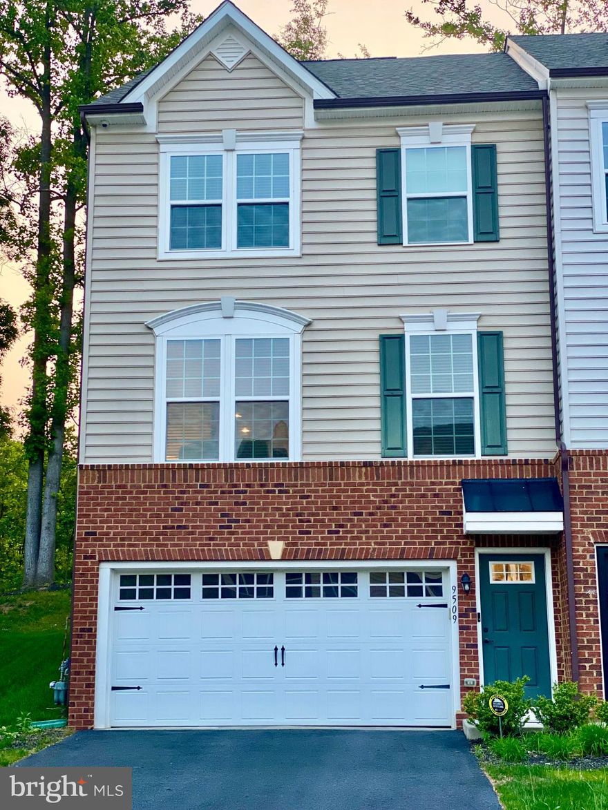 Rarely available EOG beautiful townhome in Owings Mills.! Beautiful semi-detached home nestled in treed private community.  Over 2400 square feet, 2 car garage, wood flooring leading to gourmet kitchen with gas cooking, granite counters and whitewashed kitchen cabinets.  Extra large island as  focal point and great for entertaining.  Primary bedroom is spacious, faces rear of home with treed view, spacious walk-in closet and private bath with separate tub and shower.  Laundry room is upstairs on bedroom level.  Lower level has recreation room and full bathroom.