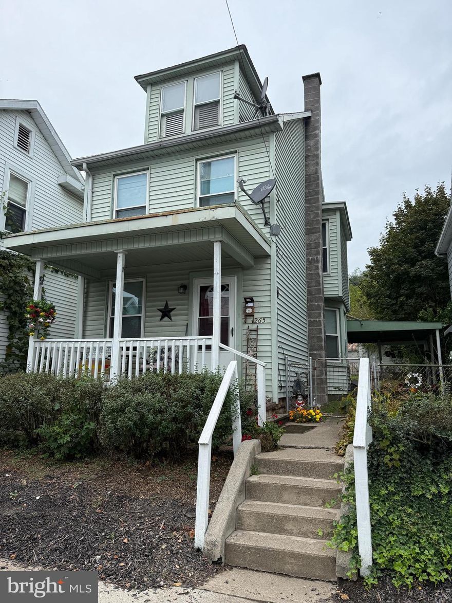 Cozy property with many updates including new windows 2019, new sewer line 2023, new gas furnace 2018, new bathroom sink and toilet 2021, and new first floor carpet 2022. The main level of the property has a living room, dining room, kitchen, and laundry. The second floor has two bedrooms and a full bathroom. The basement has plenty of storage space with extra storage space in the attic and 12x20 detached garage. There is a fenced in back yard and fenced in side yard area. New water heater May 2026.