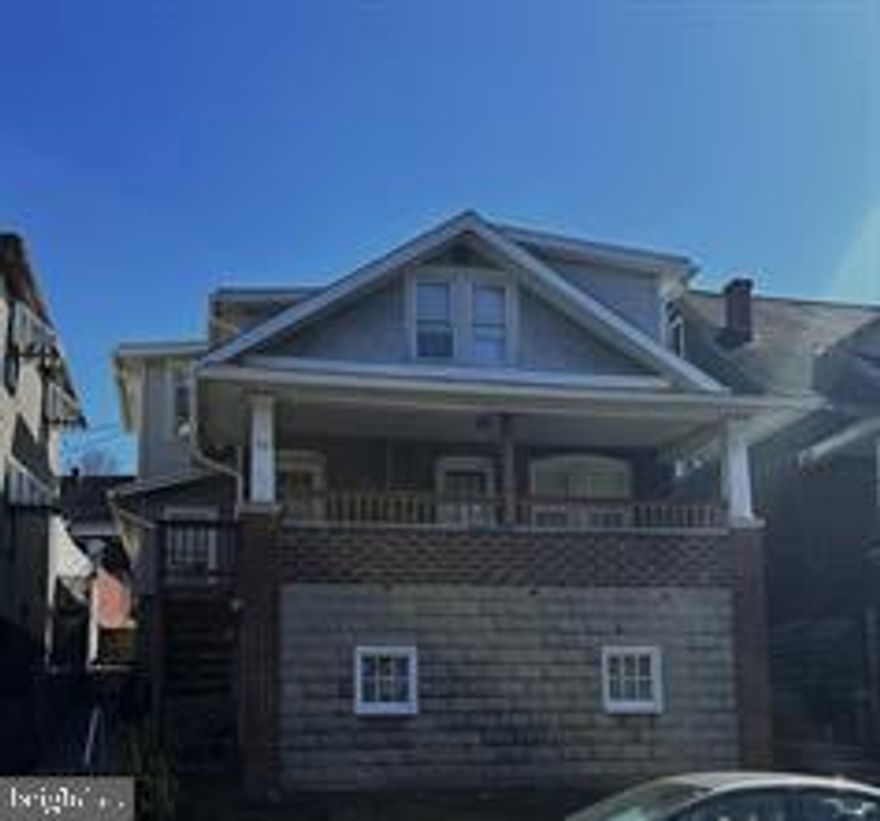 2 units, One up is One down Downstairs apartment is 1 bedroom 1 bathroom, has a nice sunporch and basement. $650 a month long term tenant. Upstairs is 2 bedrooms 1 bathroom with a long term tenant also. $575 a month. Property has a fenced in yard and front covered porch. Both units are HUD approved